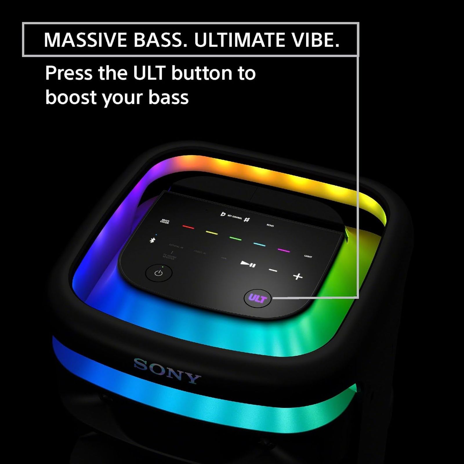 SONY ULT TOWER 10 Bluetooth Party Speaker with Mic (360 Degree Party Light, Black)_14