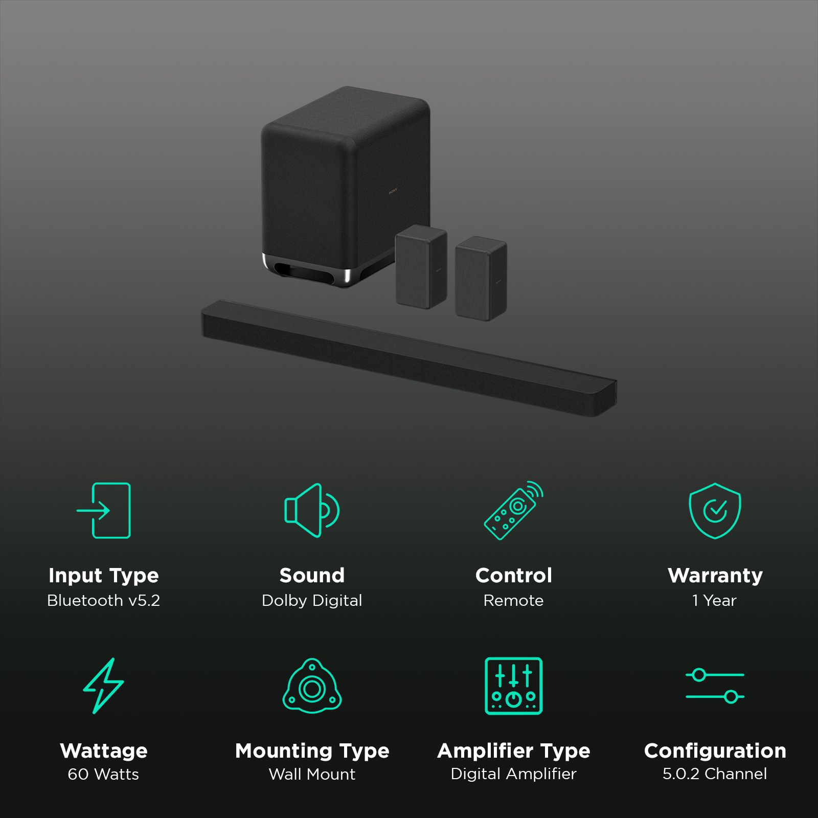 SONY HT-A8000 60W Bluetooth Soundbar with Remote (Dolby Digital, 5.0.2 Channel, Black)_2