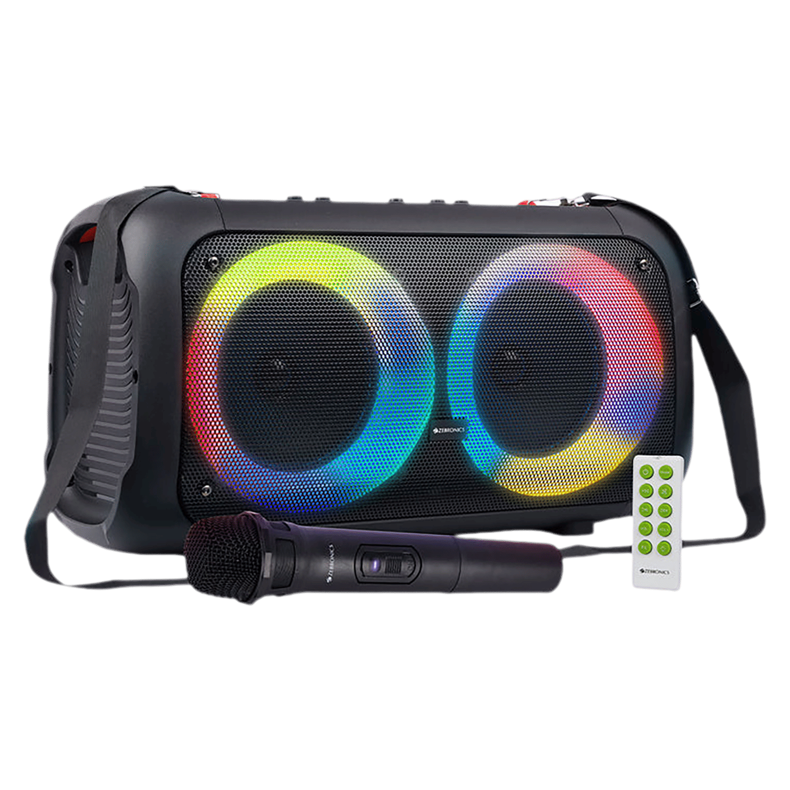ZEBRONICS Zeb-Thump 400 40W Bluetooth Party Speaker with Mic (10 Hours Playtime, Mono Channel, Black) ZEBRONICS Zeb-Thump 400 40W Bluetooth Party Speaker with Mic (10 Hours Playtime, Mono Channel, Black)_1