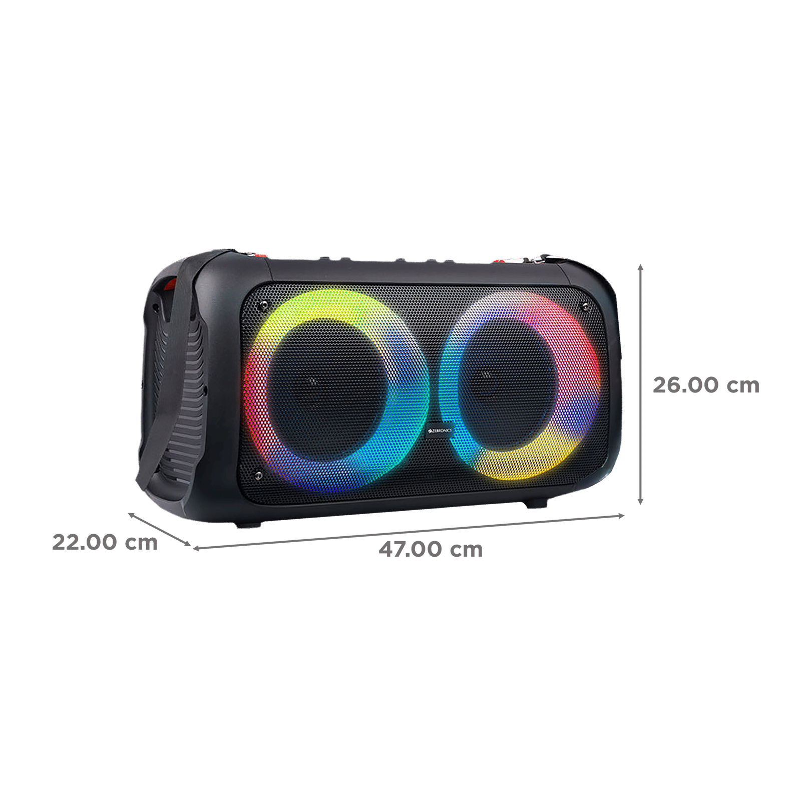ZEBRONICS Zeb-Thump 400 40W Bluetooth Party Speaker with Mic (10 Hours Playtime, Mono Channel, Black) ZEBRONICS Zeb-Thump 400 40W Bluetooth Party Speaker with Mic (10 Hours Playtime, Mono Channel, Black)_2
