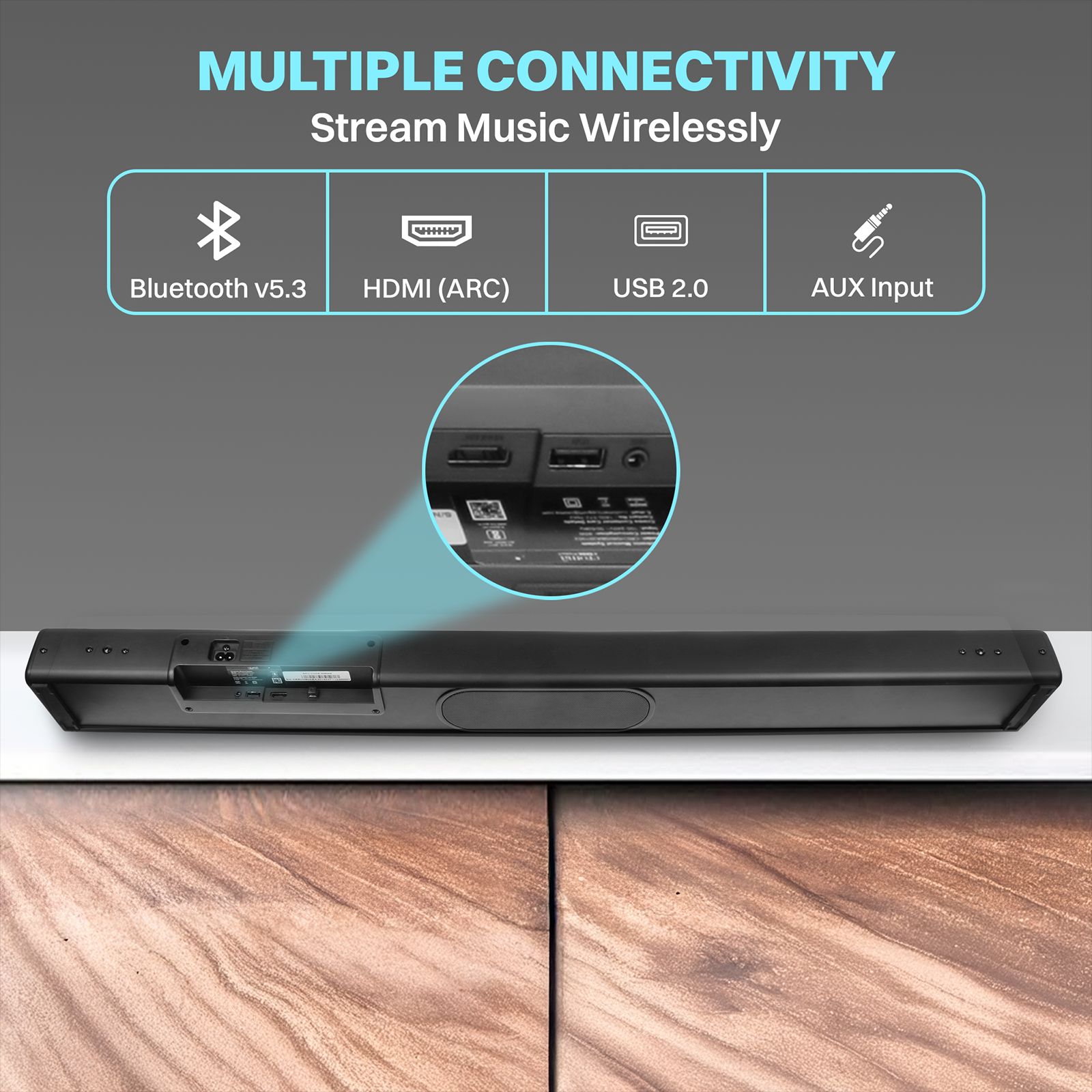 Croma 80W Bluetooth Soundbar with Remote (Surround Sound, 2.1 Channel, Black)_14