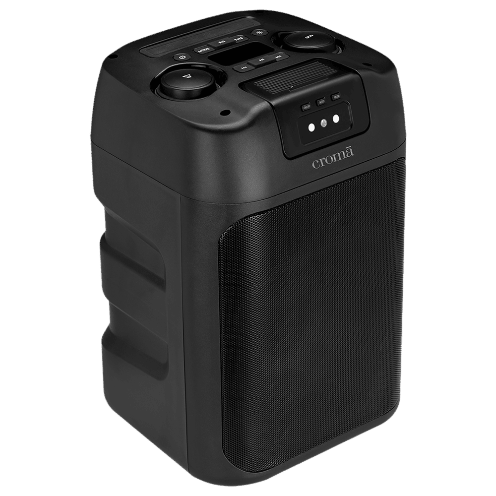 Croma 60 W Bluetooth Party Speaker with mic (TWS Function, Stereo Channel, Black) Croma 60 W Bluetooth Party Speaker with mic (TWS Function, Stereo Channel, Black)_5