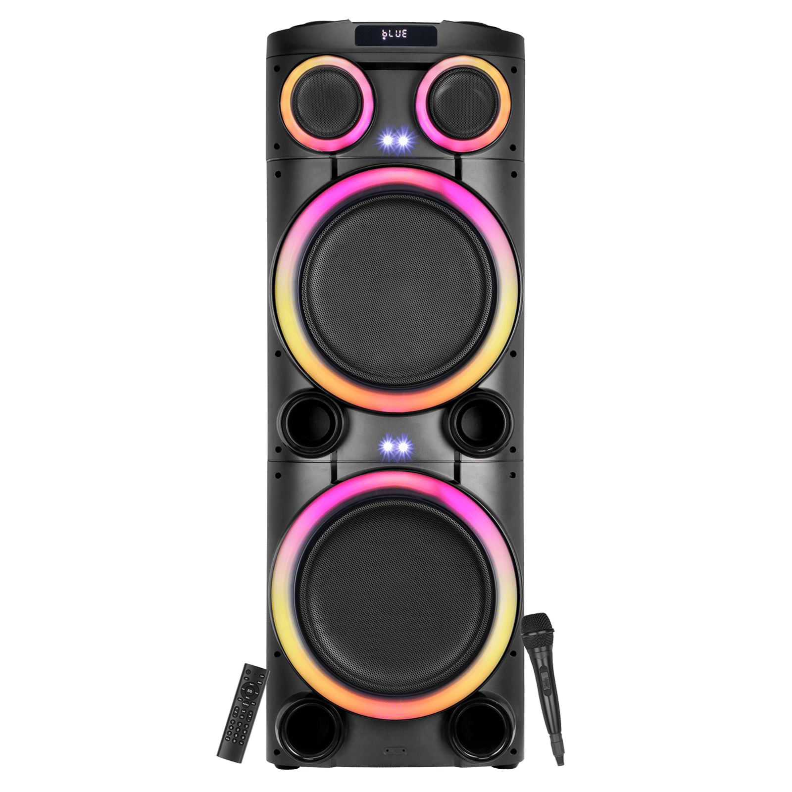 Croma Explode 2.0 1400W Bluetooth Party Speaker with Mic (RGB Party Laser Light, Stereo Channel, Black)_1