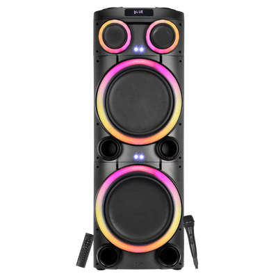Croma Explode 2.0 1400W Bluetooth Party Speaker with Mic (RGB Party Laser Light, Stereo Channel, Black)