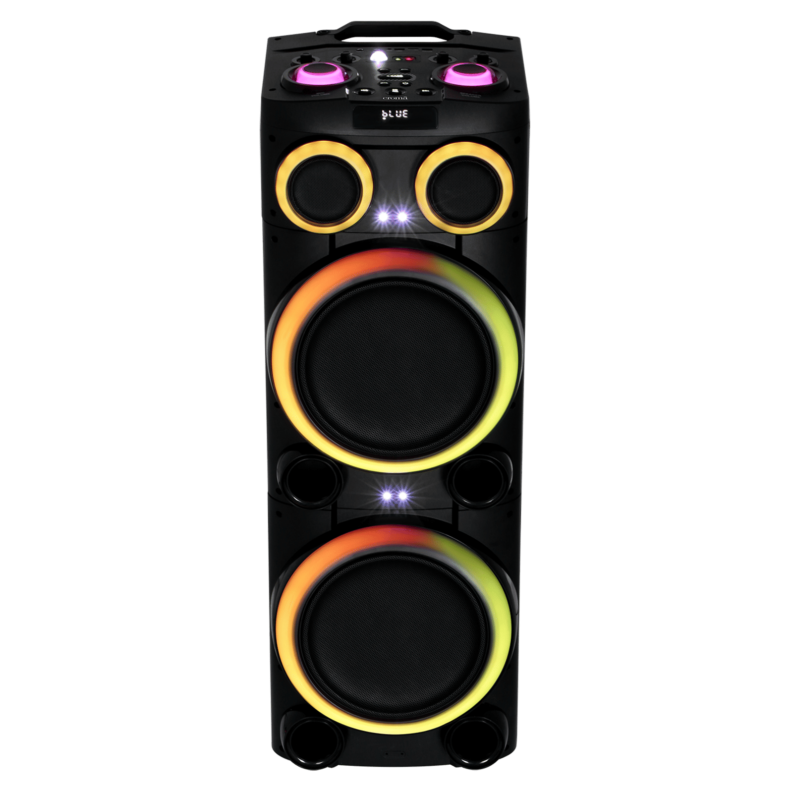 Croma Explode 2.0 1400W Bluetooth Party Speaker with Mic (RGB Party Laser Light, Stereo Channel, Black)_12
