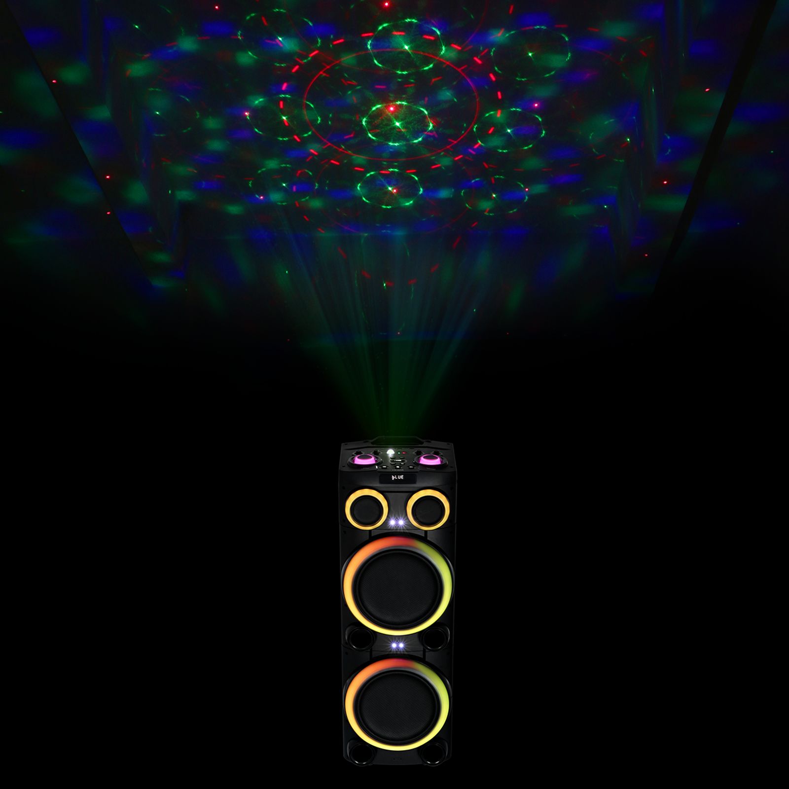 Croma Explode 2.0 1400W Bluetooth Party Speaker with Mic (RGB Party Laser Light, Stereo Channel, Black)_21