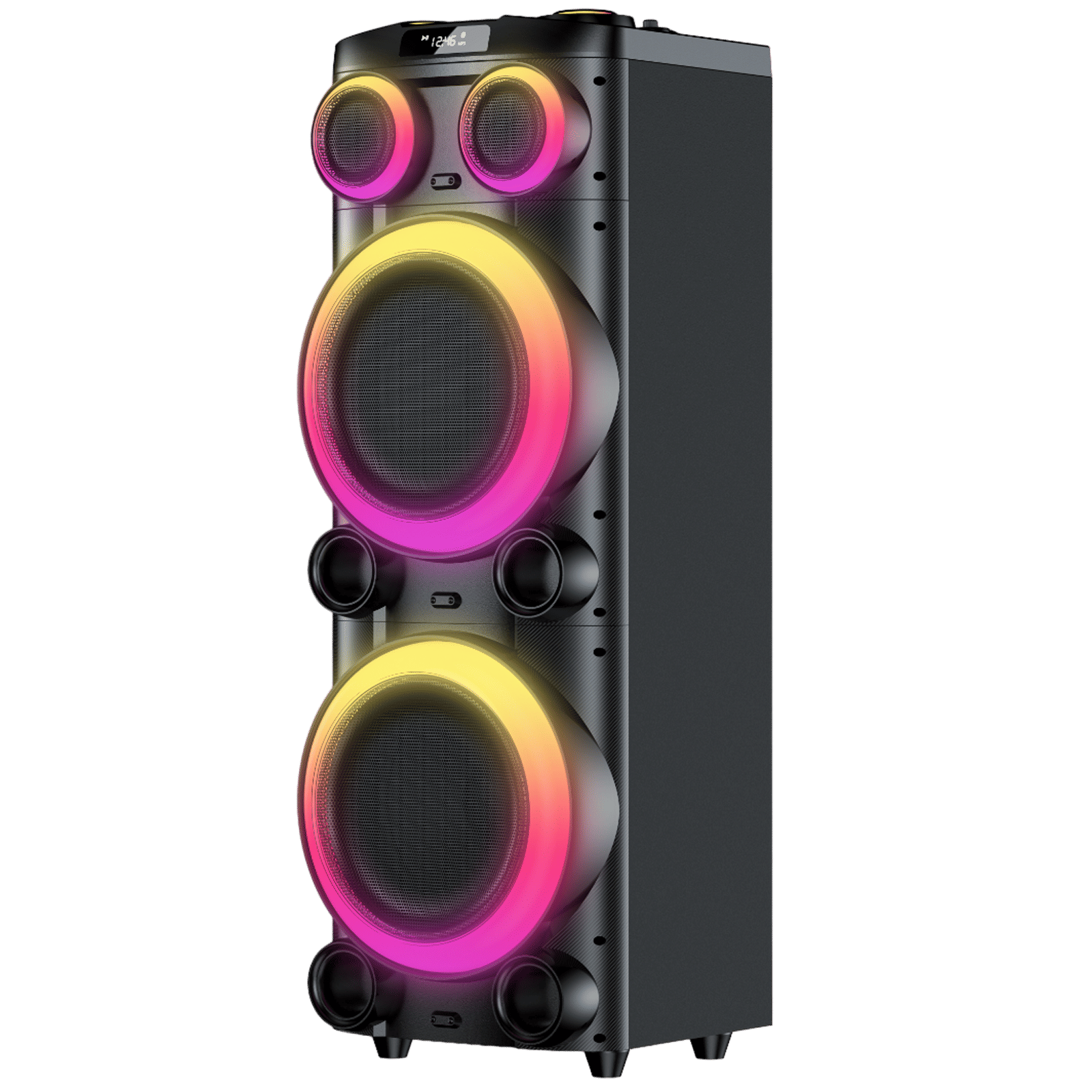 Croma Explode 2.0 1400W Bluetooth Party Speaker with Mic (RGB Party Laser Light, Stereo Channel, Black)_4