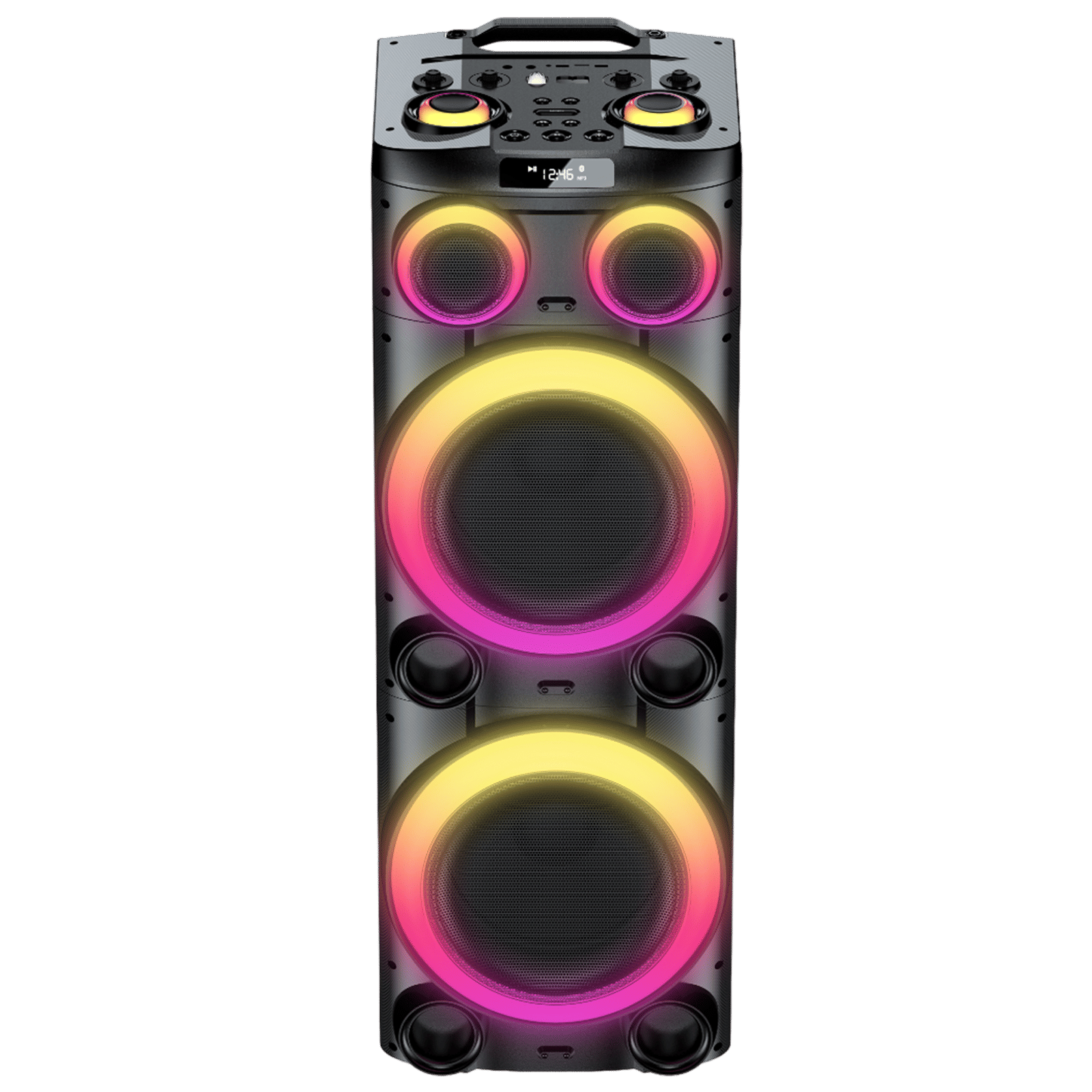 Croma Explode 2.0 1400W Bluetooth Party Speaker with Mic (RGB Party Laser Light, Stereo Channel, Black)_8