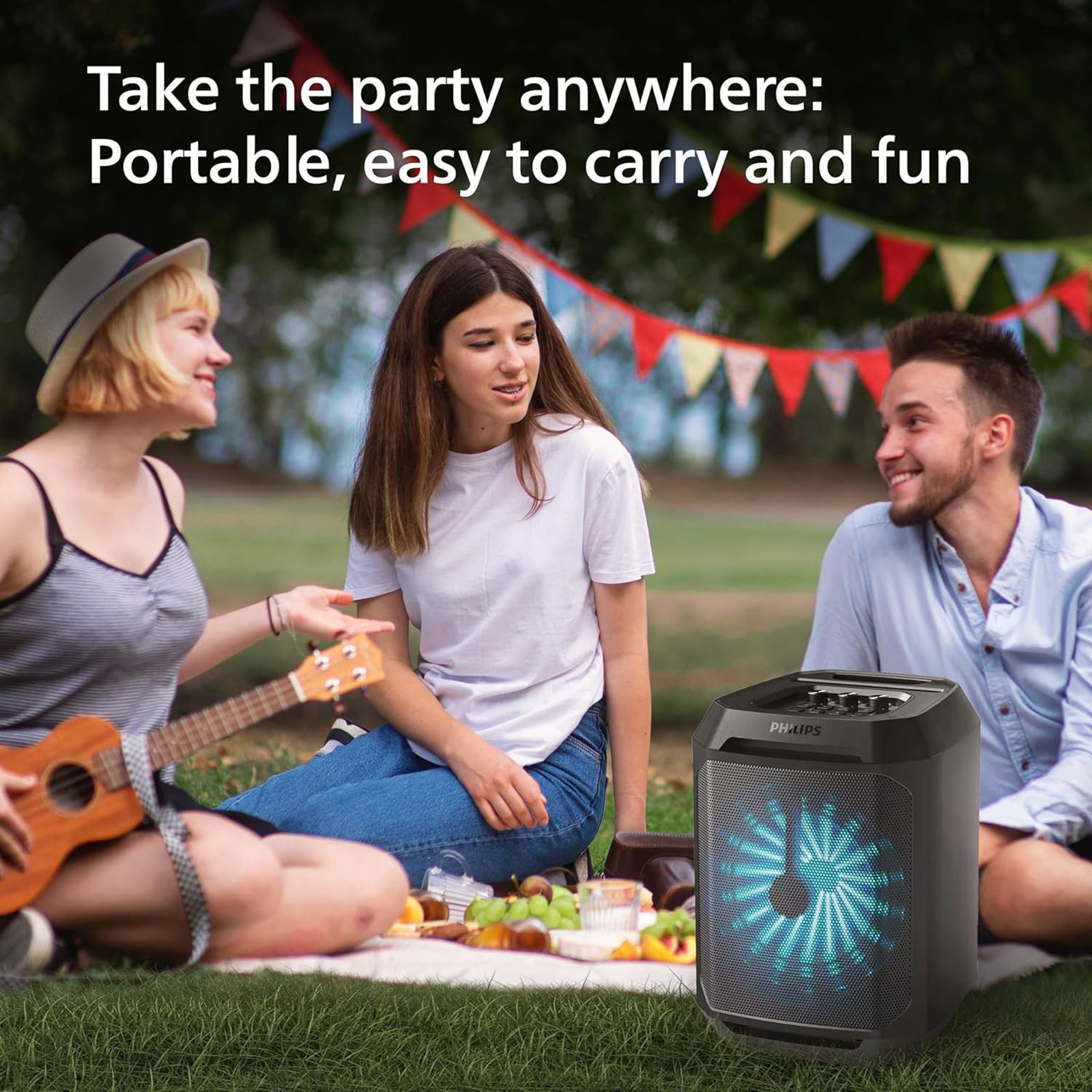 PHILIPS TAX2208/94 30W Bluetooth Party Speaker (Dynamic Bass Boost, Mono Channel, Black)_13