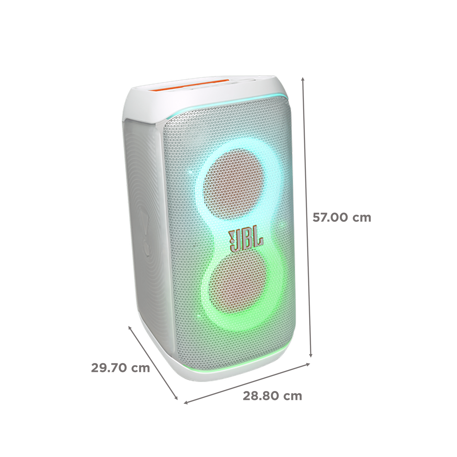 JBL PartyBox Club 120 160W Bluetooth Party Speaker (AI Sound Boost, White)_2