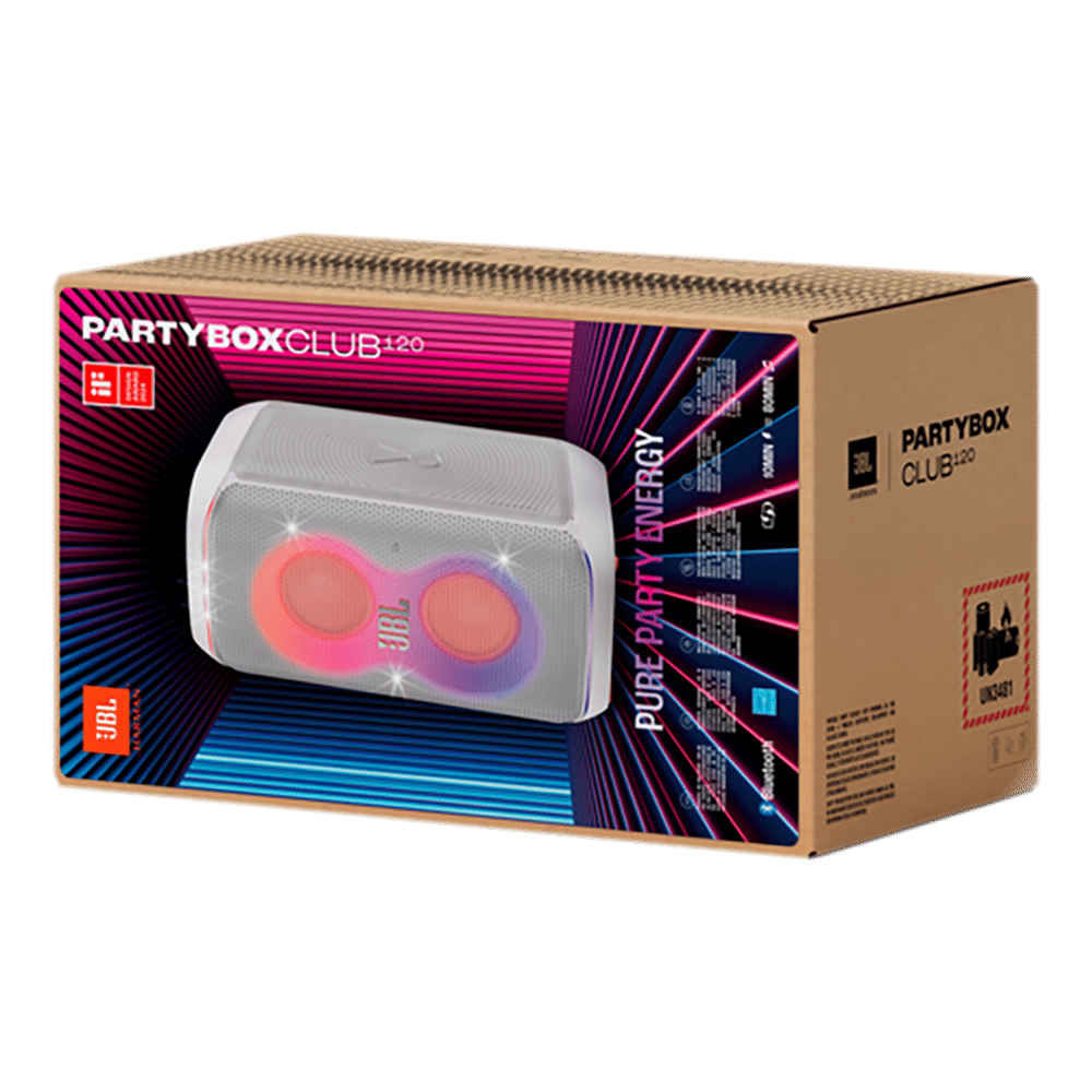JBL PartyBox Club 120 160W Bluetooth Party Speaker (AI Sound Boost, White)_8