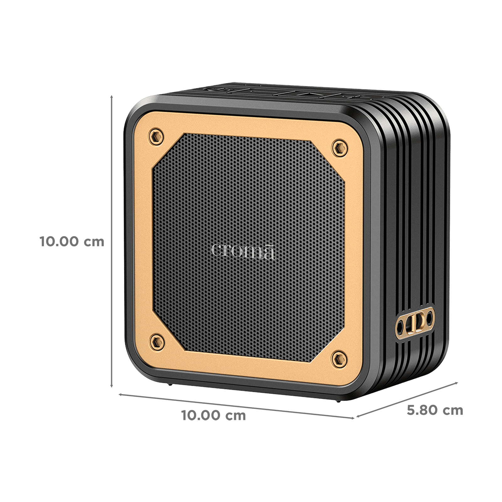Croma 8W Portable Bluetooth Speaker (IPX5 Water Resistant, Built in Mic, Mono Channel, Black) Croma 8W Portable Bluetooth Speaker (IPX5 Water Resistant, Built in Mic, Mono Channel, Black)_3