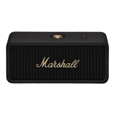 Marshall Emberton III 20W Portable Bluetooth Speaker (IP67 Dust & Waterproof, 360 Degree Sound, Stereo Channel, Black & Brass)