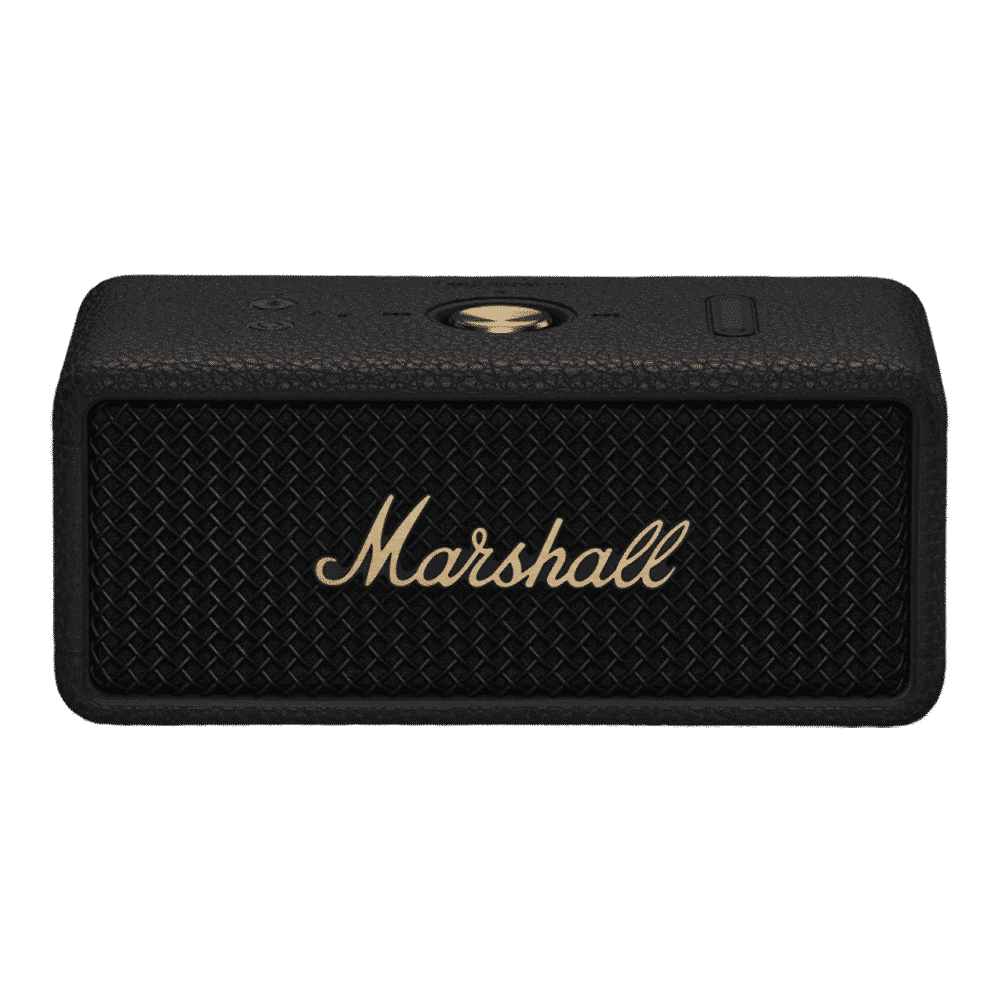 Marshall Emberton III 20W Portable Bluetooth Speaker (IP67 Dust & Waterproof, 360 Degree Sound, Stereo Channel, Black & Brass)_1
