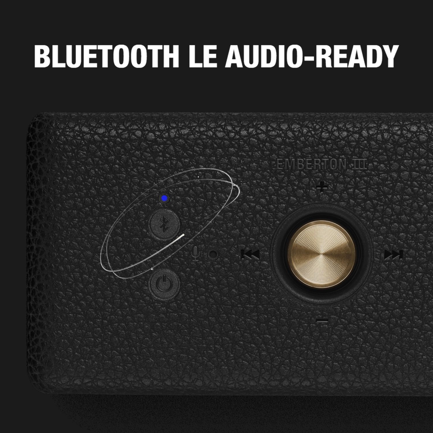 Marshall Emberton III 20W Portable Bluetooth Speaker (IP67 Dust & Waterproof, 360 Degree Sound, Stereo Channel, Black & Brass)_20