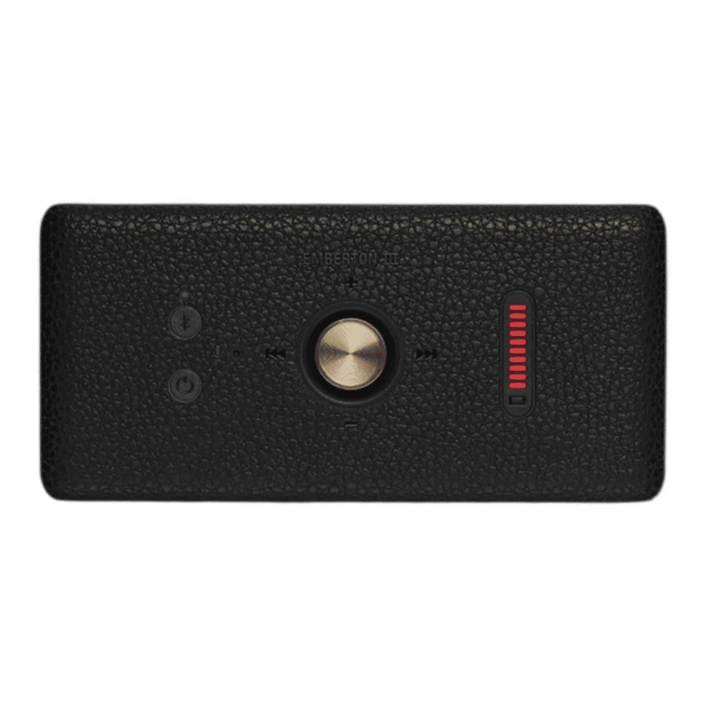 Marshall Emberton III 20W Portable Bluetooth Speaker (IP67 Dust & Waterproof, 360 Degree Sound, Stereo Channel, Black & Brass)_8