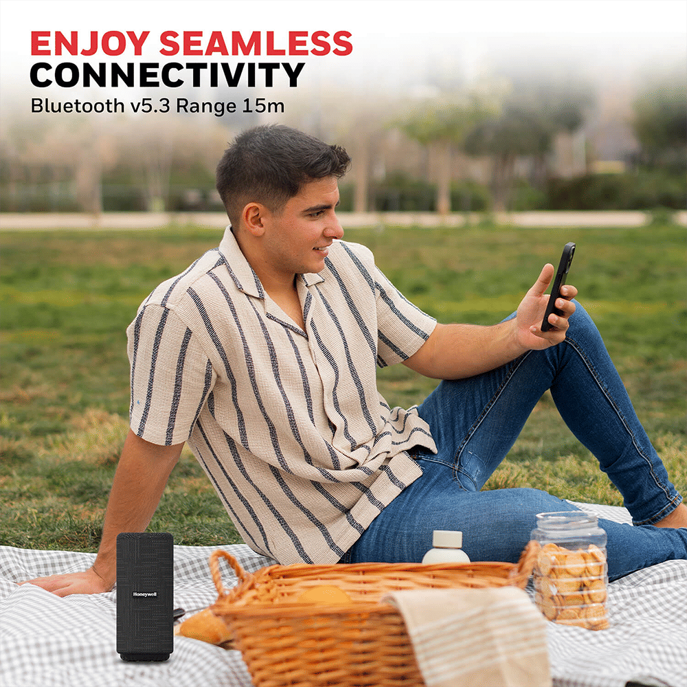 Honeywell Suono P300 10W Portable Bluetooth Speaker (IPX4 Water & Sweat Resistant, 9 Hours Playback Time, Black) Honeywell Suono P300 10W Portable Bluetooth Speaker (IPX4 Water & Sweat Resistant, 9 Hours Playback Time, Black)_11