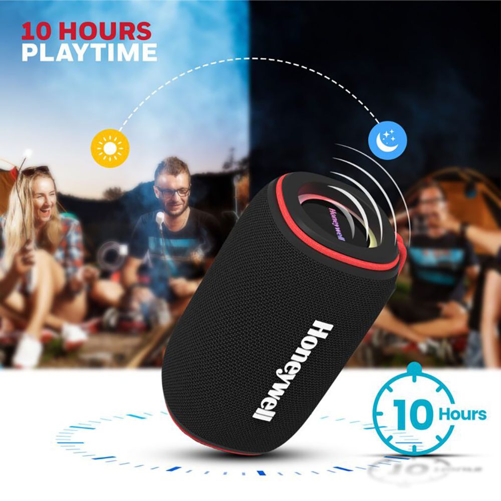 Honeywell Suono P400 15W Portable Bluetooth Speaker (IPX6 Water Proof, 10 Hours Playback Time, Black)_9