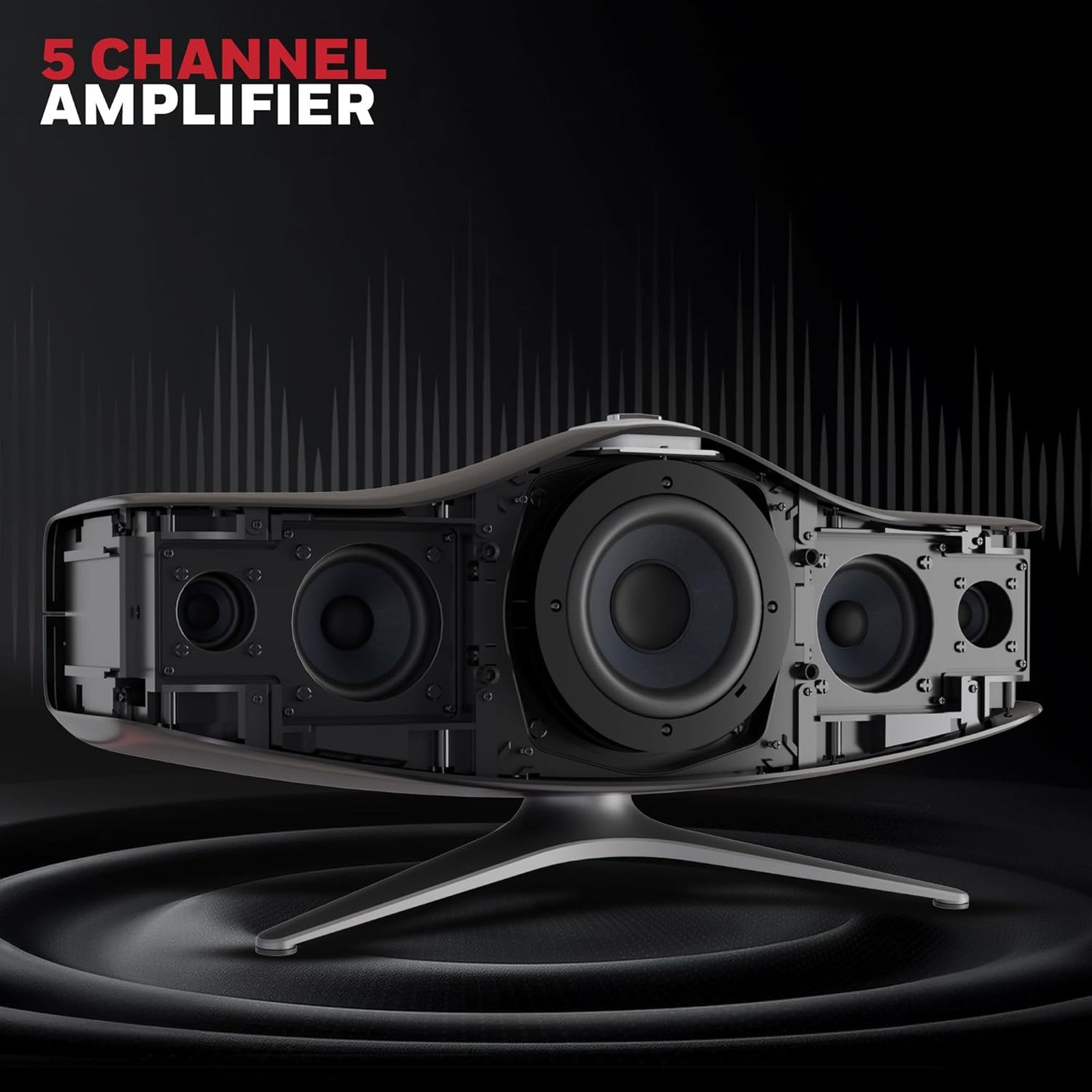 Honeywell Aviator 240W Bluetooth Speaker (THX Certified High Resolution Sound, Stereo Chanel, Grey)_3