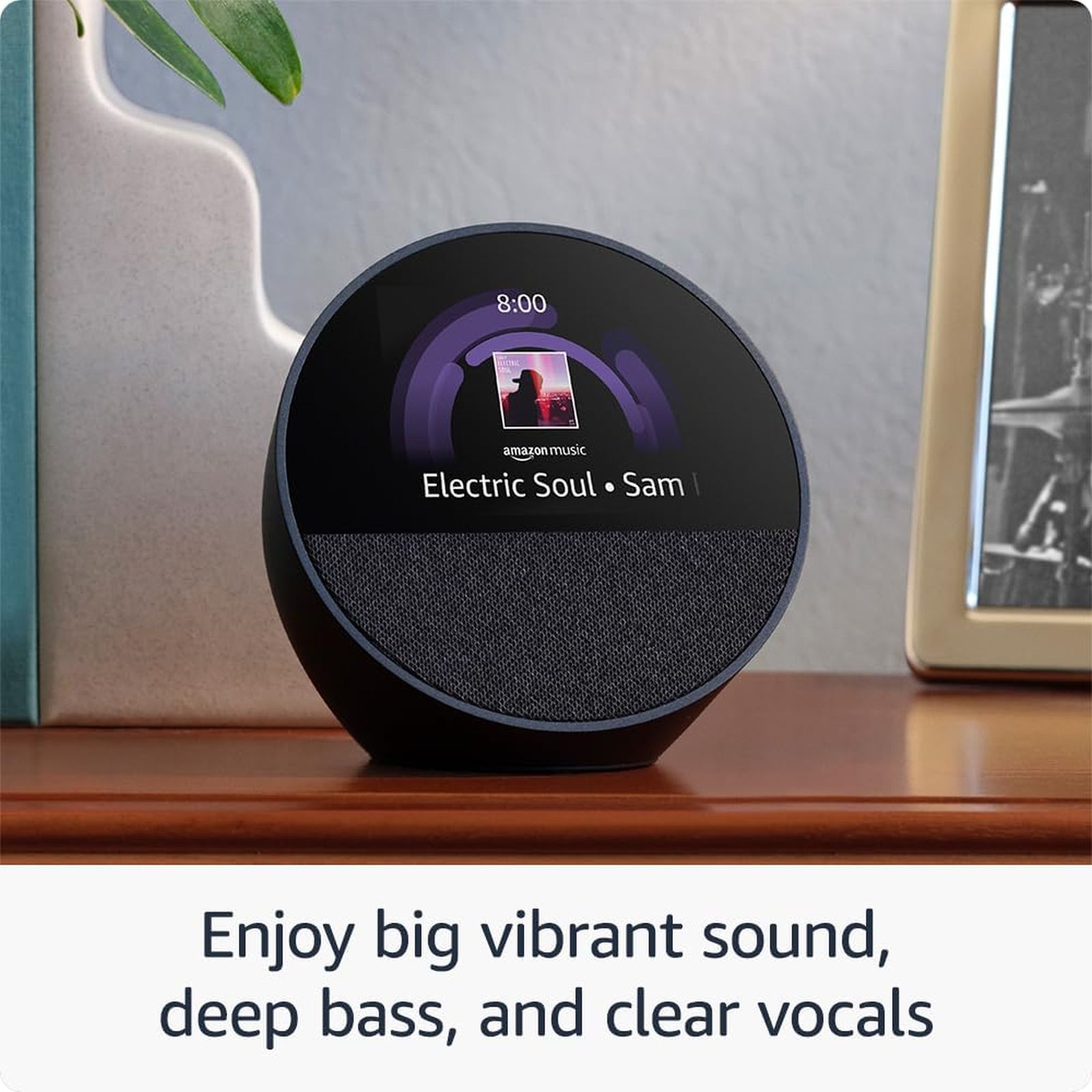 amazon Echo Spot with Built-in Alexa Smart Wi-Fi Speaker (Customizable Smart Clock, Ocean Blue) amazon Echo Spot with Built-in Alexa Smart Wi-Fi Speaker (Customizable Smart Clock, Ocean Blue)_4