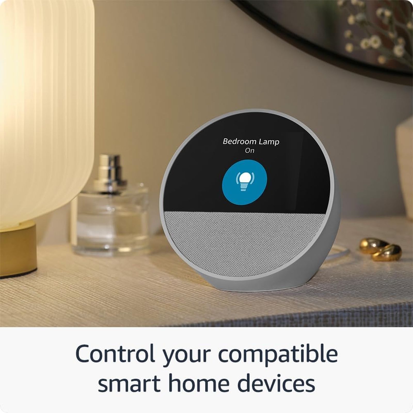 amazon Echo Spot with Built-in Alexa Smart Wi-Fi Speaker (Customizable Smart Clock, Black)_8
