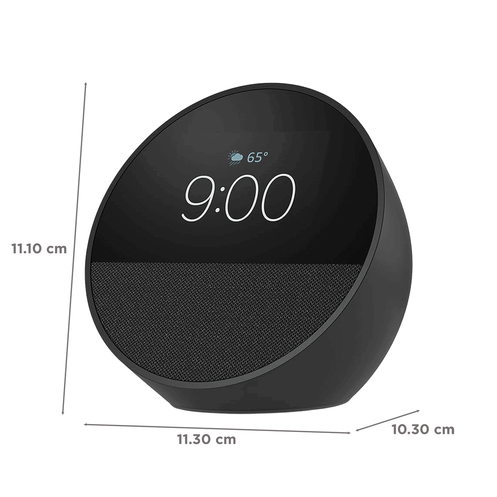 amazon Echo Spot with Built-in Alexa Smart Wi-Fi Speaker (Customizable Smart Clock, Black)_2