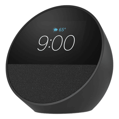 amazon Echo Spot with Built-in Alexa Smart Wi-Fi Speaker (Customizable Smart Clock, Black)