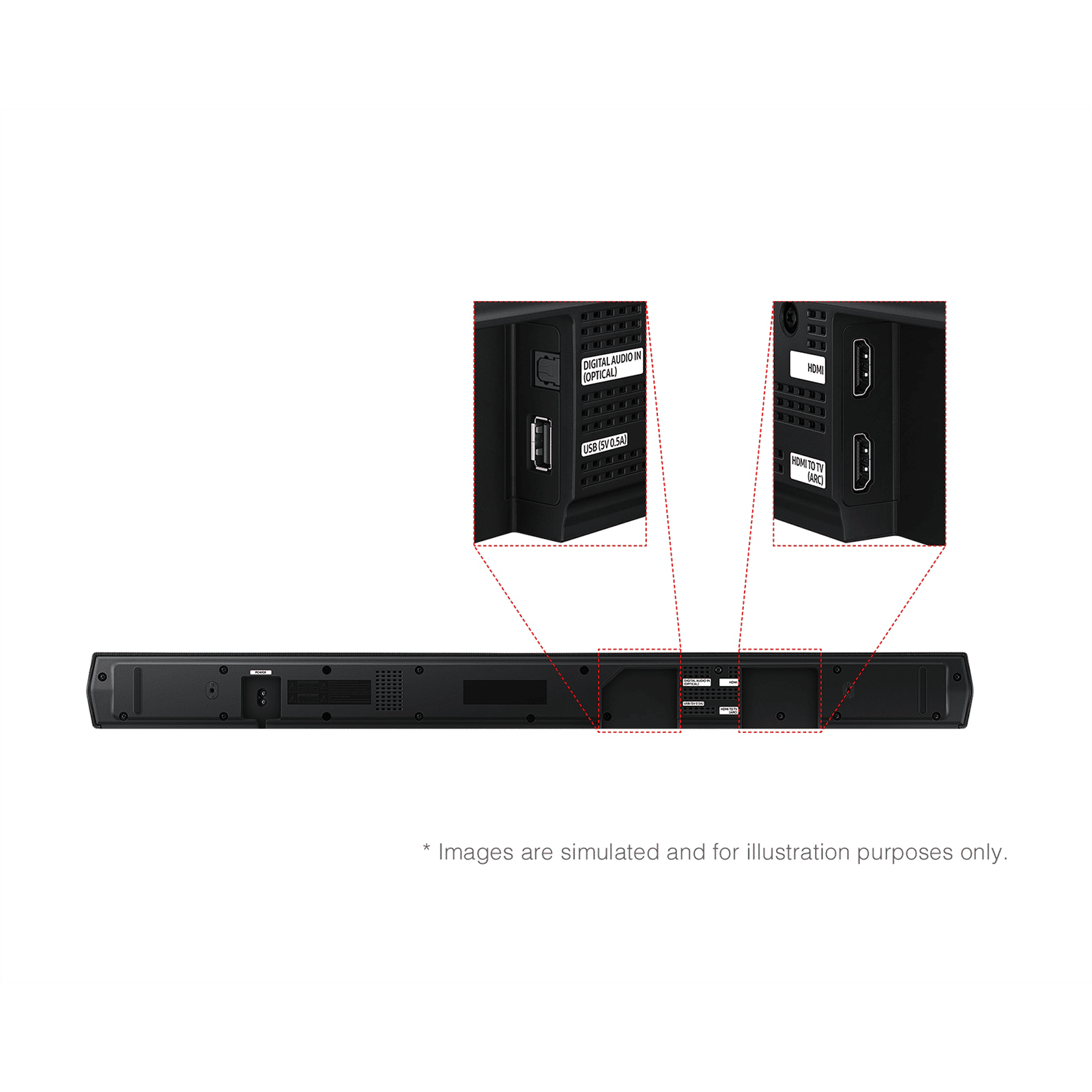 SAMSUNG B Series 370W Bluetooth Soundbar with Remote (Dolby Audio, 3.1 Channel, Black)_16