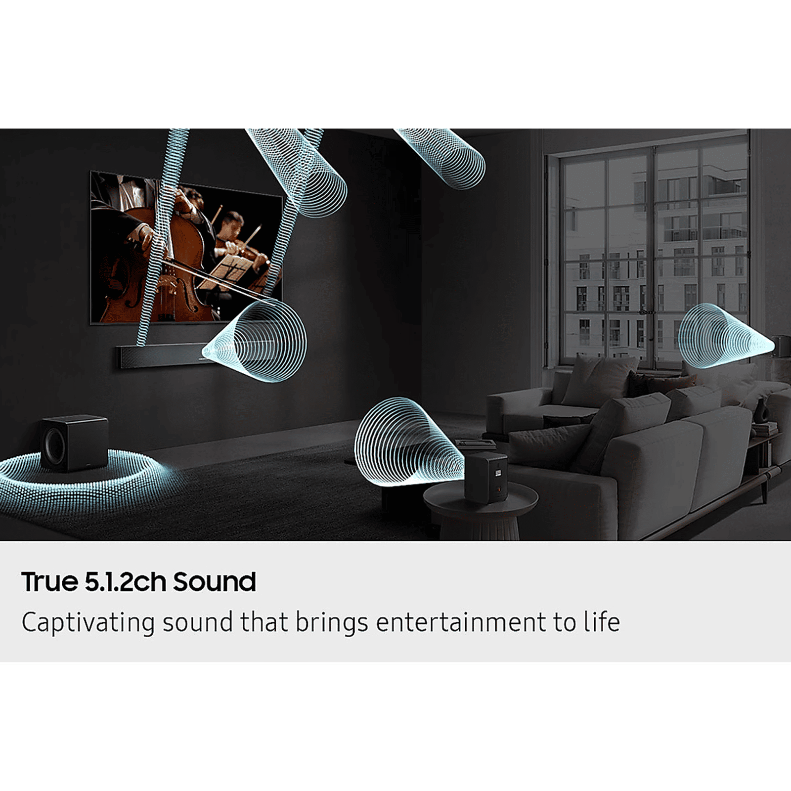 SAMSUNG B Series 400W Soundbar with Remote (Dolby Audio, 5.1 Channel, Black)_18