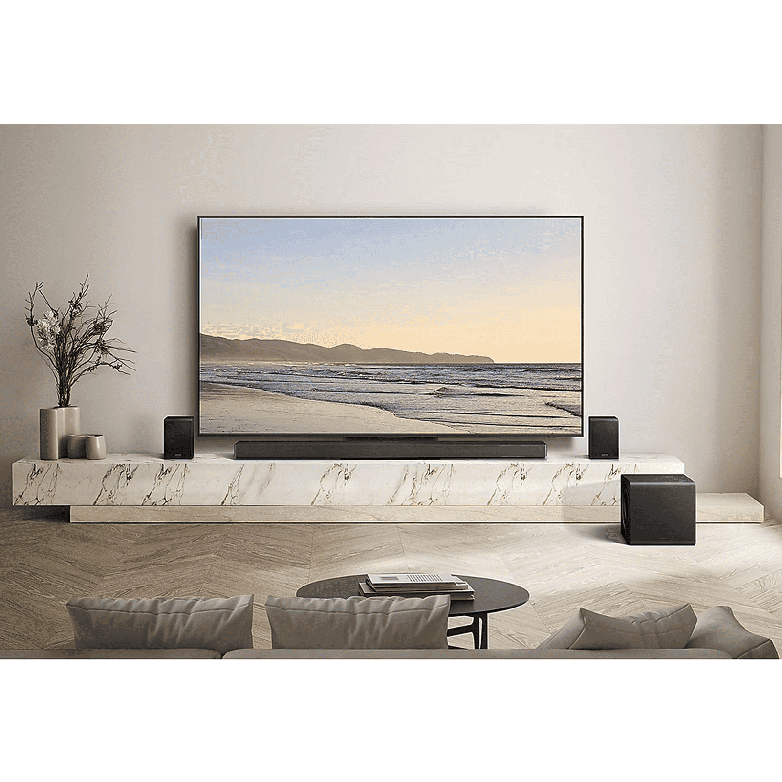 SAMSUNG B Series 400W Soundbar with Remote (Dolby Audio, 5.1 Channel, Black)_21