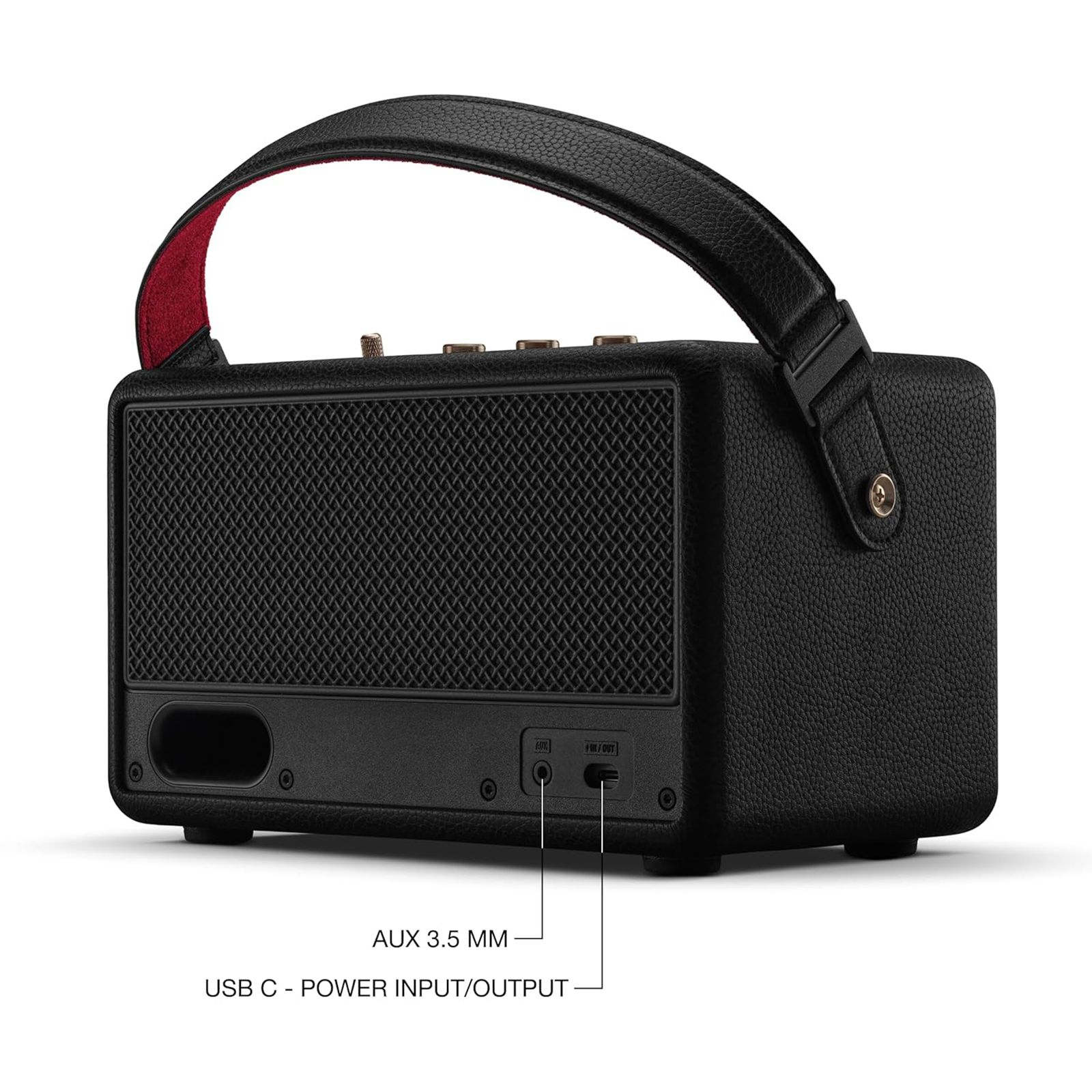 Marshall Kilburn 3 Portable Bluetooth Speaker (IP54 Dust & Water Resistant, 360 Degree Sound, Stereo Channel, Black & Brass) Marshall Kilburn 3 Portable Bluetooth Speaker (IP54 Dust & Water Resistant, 360 Degree Sound, Stereo Channel, Black & Brass)_17