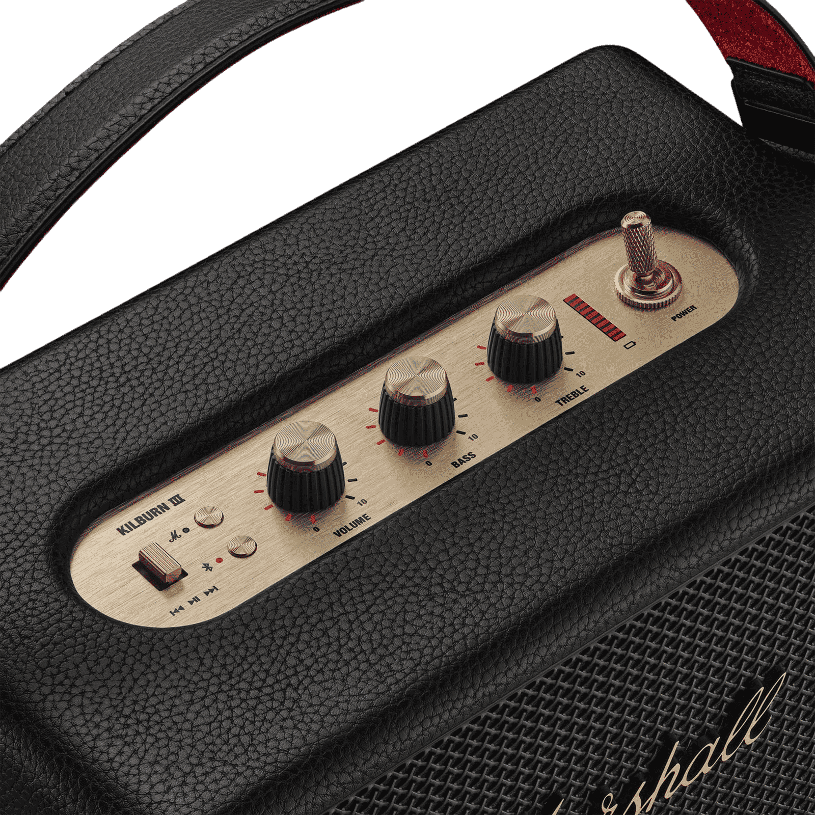 Marshall Kilburn 3 Portable Bluetooth Speaker (IP54 Dust & Water Resistant, 360 Degree Sound, Stereo Channel, Black & Brass) Marshall Kilburn 3 Portable Bluetooth Speaker (IP54 Dust & Water Resistant, 360 Degree Sound, Stereo Channel, Black & Brass)_7