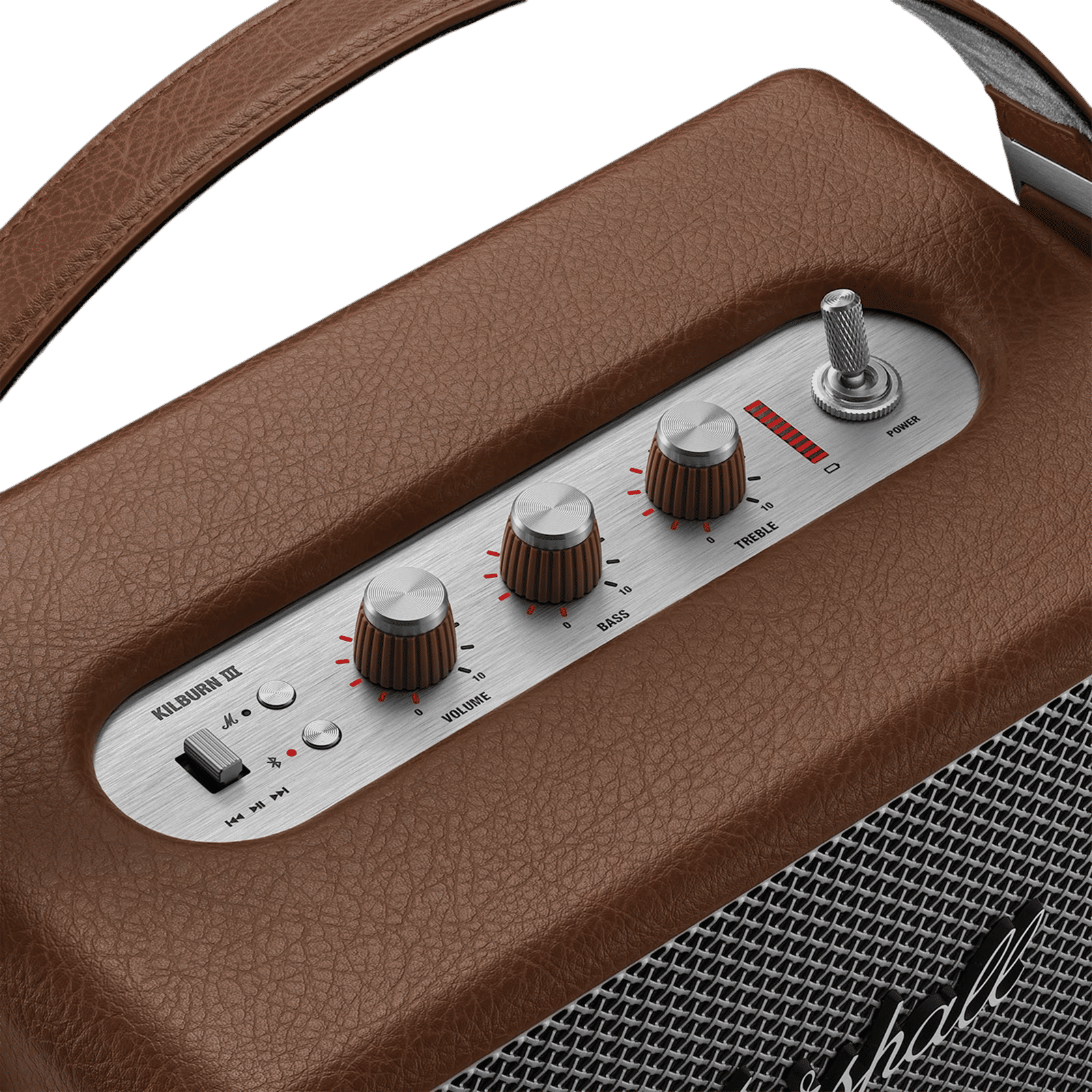 Marshall Kilburn III 36W Portable Bluetooth Speaker (IP54 Water Resistant, 360 Degree True Stereophonic Sound, Stereo Channel, Brown)_7