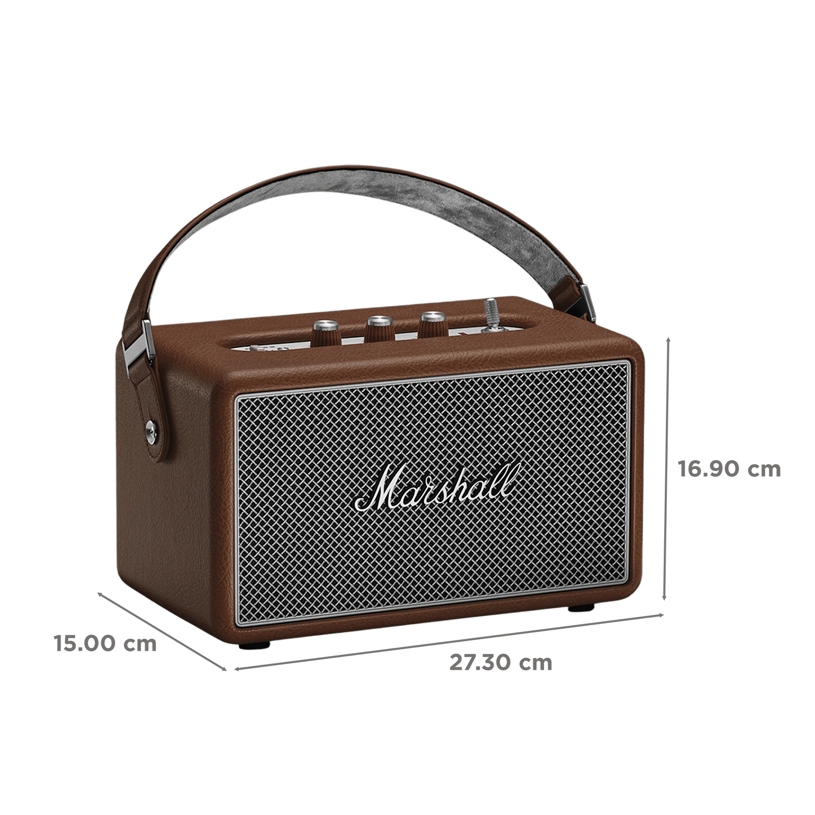 Marshall Kilburn III 36W Portable Bluetooth Speaker (IP54 Water Resistant, 360 Degree True Stereophonic Sound, Stereo Channel, Brown)_3