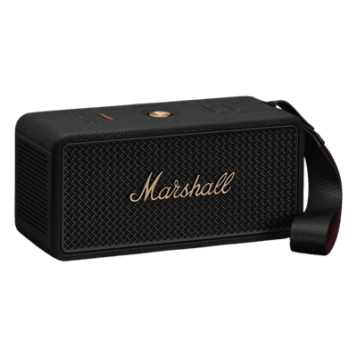 Marshall MIDDLETON 2 80W Portable Bluetooth Speaker (IP67 Waterproof, 360 Degree True Stereophonic Sound, Stereo Channel, Black & Brass)