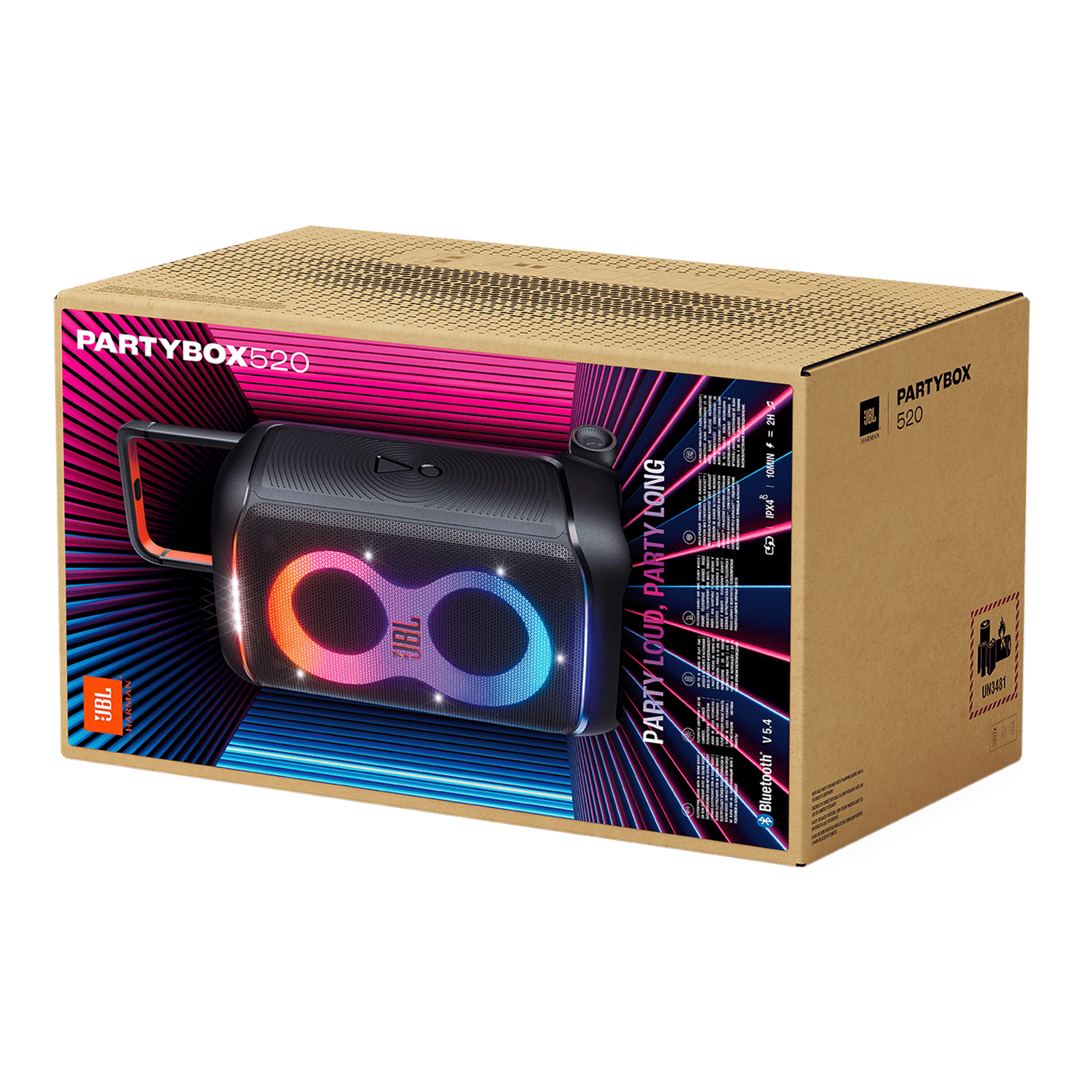 JBL PartyBox 520 400W Bluetooth Party Speaker (Multi-speaker Connection, Black) JBL PartyBox 520 400W Bluetooth Party Speaker (Multi-speaker Connection, Black)_15