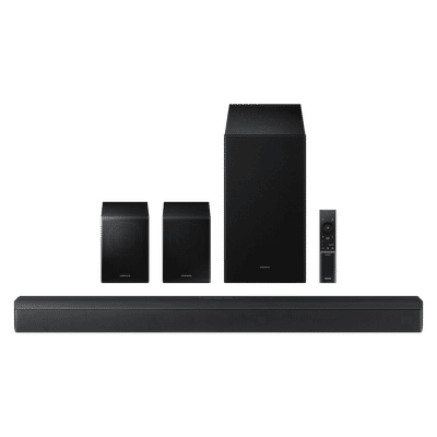 SAMSUNG B-series 490W Bluetooth Soundbar with Remote (Dolby Audio & DTS Virtual:X, 5.1 Channel, Black)