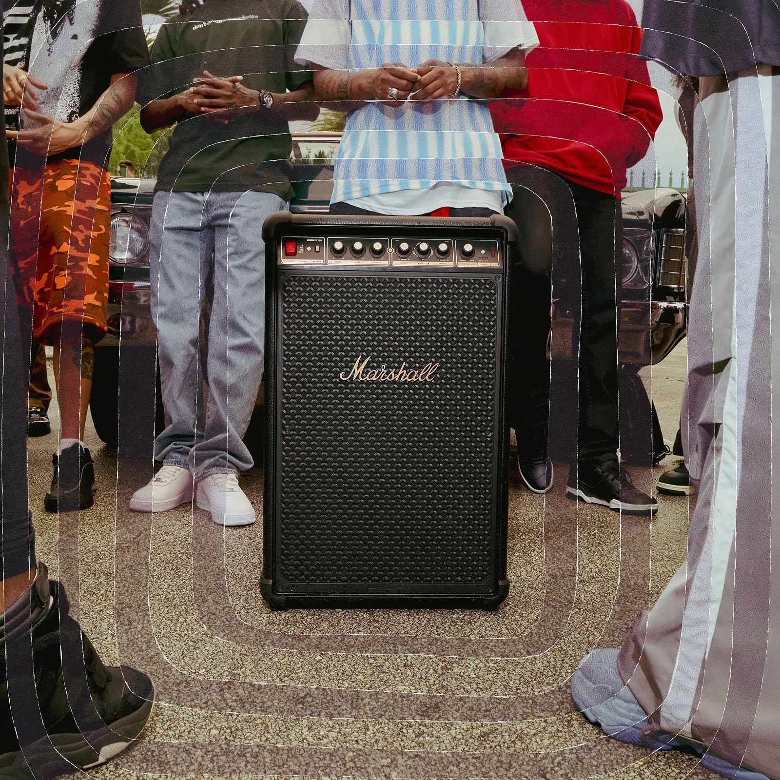 Marshall BROMLEY 750 442W Bluetooth Party Speaker (Integrated Stage Lights, Stereo Channel, Black & Brass)_9