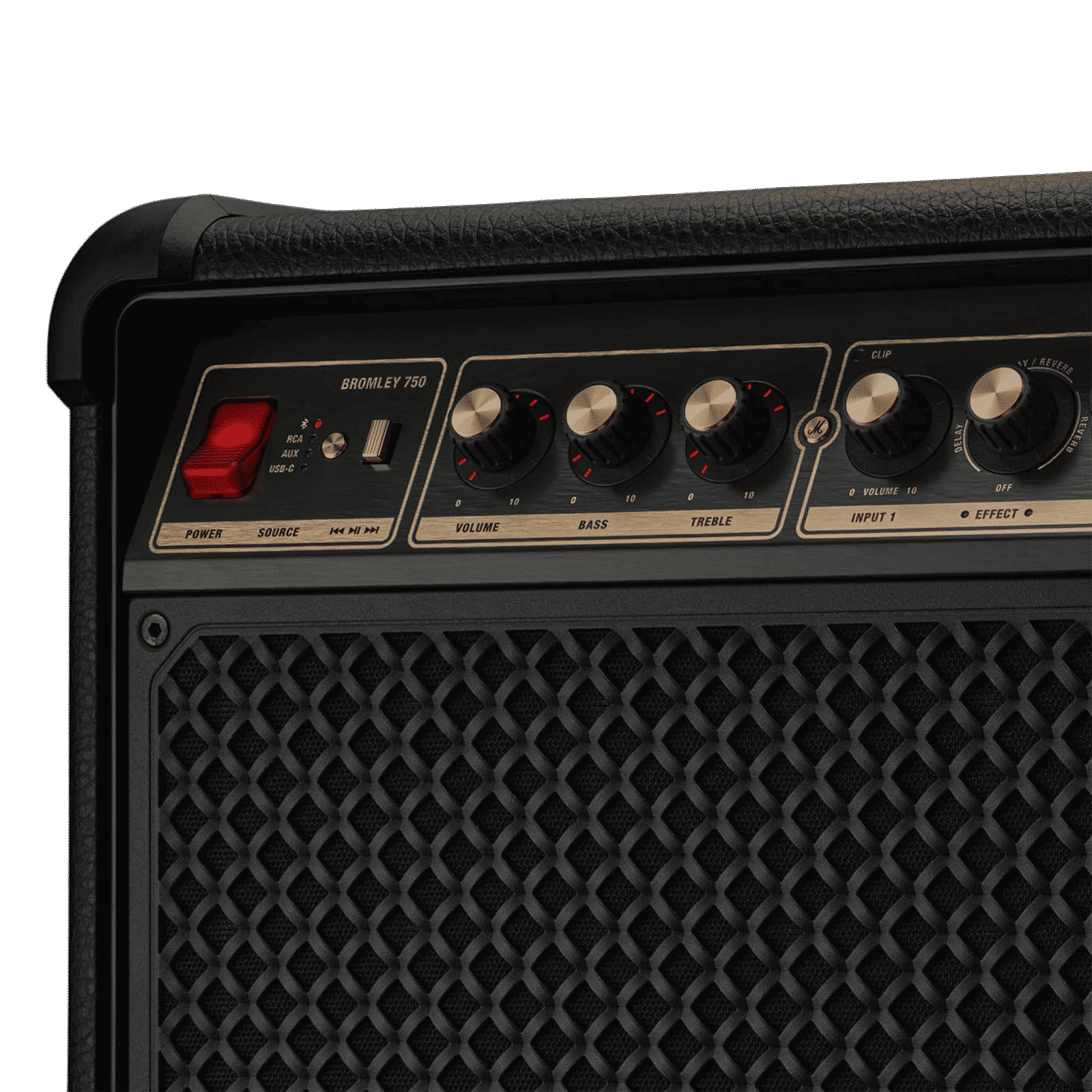 Marshall BROMLEY 750 442W Bluetooth Party Speaker (Integrated Stage Lights, Stereo Channel, Black & Brass)_5