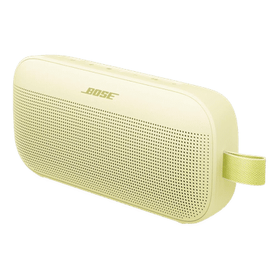 BOSE Soundlink Flex (2nd Gen) 15W Portable Bluetooth Speaker (IP67 Water Resistant, Deep Bass, Stereo Channel, Citrus Yellow)