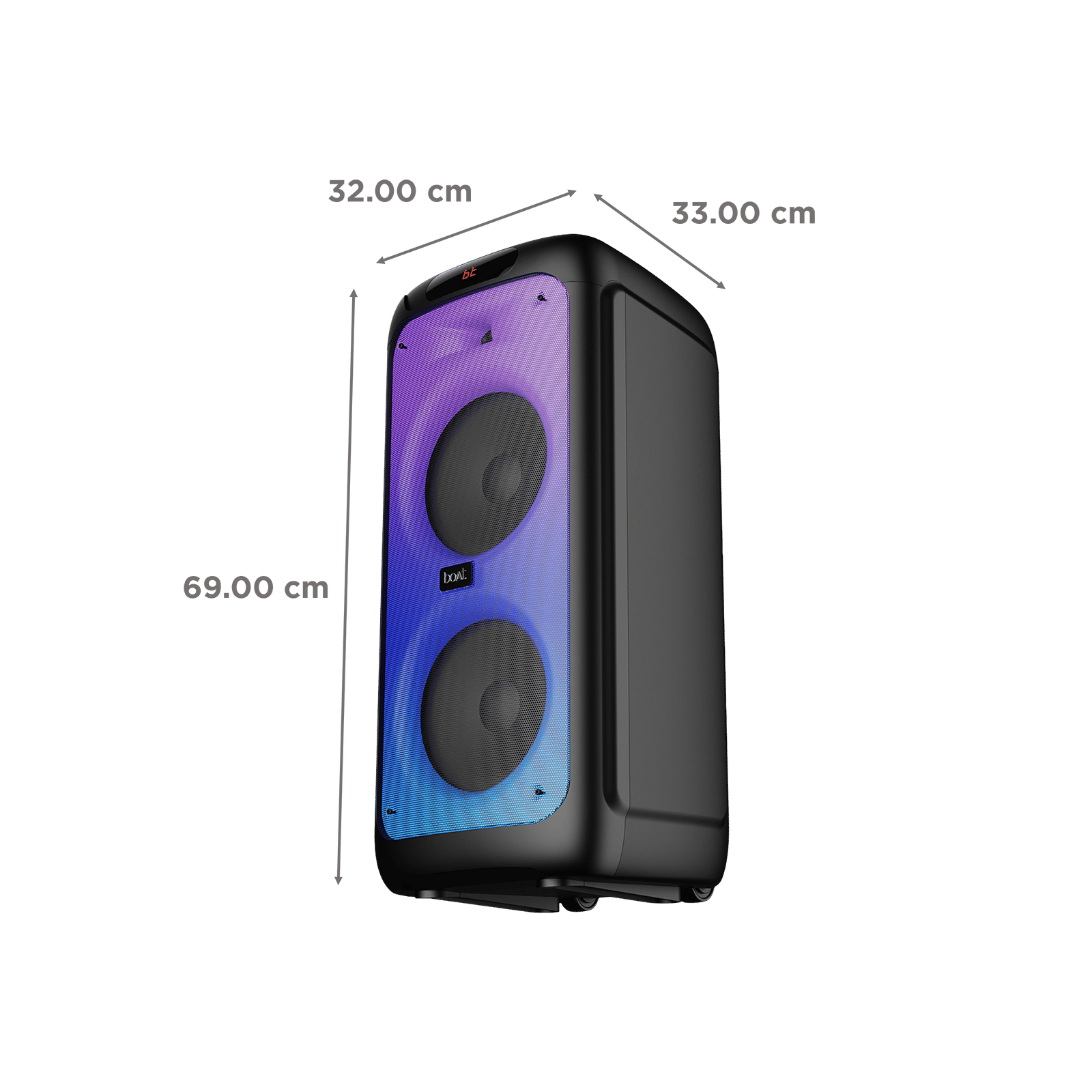 boAt Party Pal 450 180W Bluetooth Party Speaker with Mic (Flame LEDs, Mono Channel, Black) boAt Party Pal 450 180W Bluetooth Party Speaker with Mic (Flame LEDs, Mono Channel, Black)_3