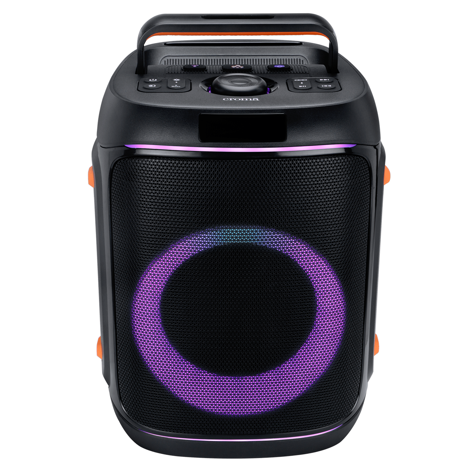 Croma 100W Bluetooth Party Speaker with Mic (AI Sound Boost, 2.1 Channel, Black)_10