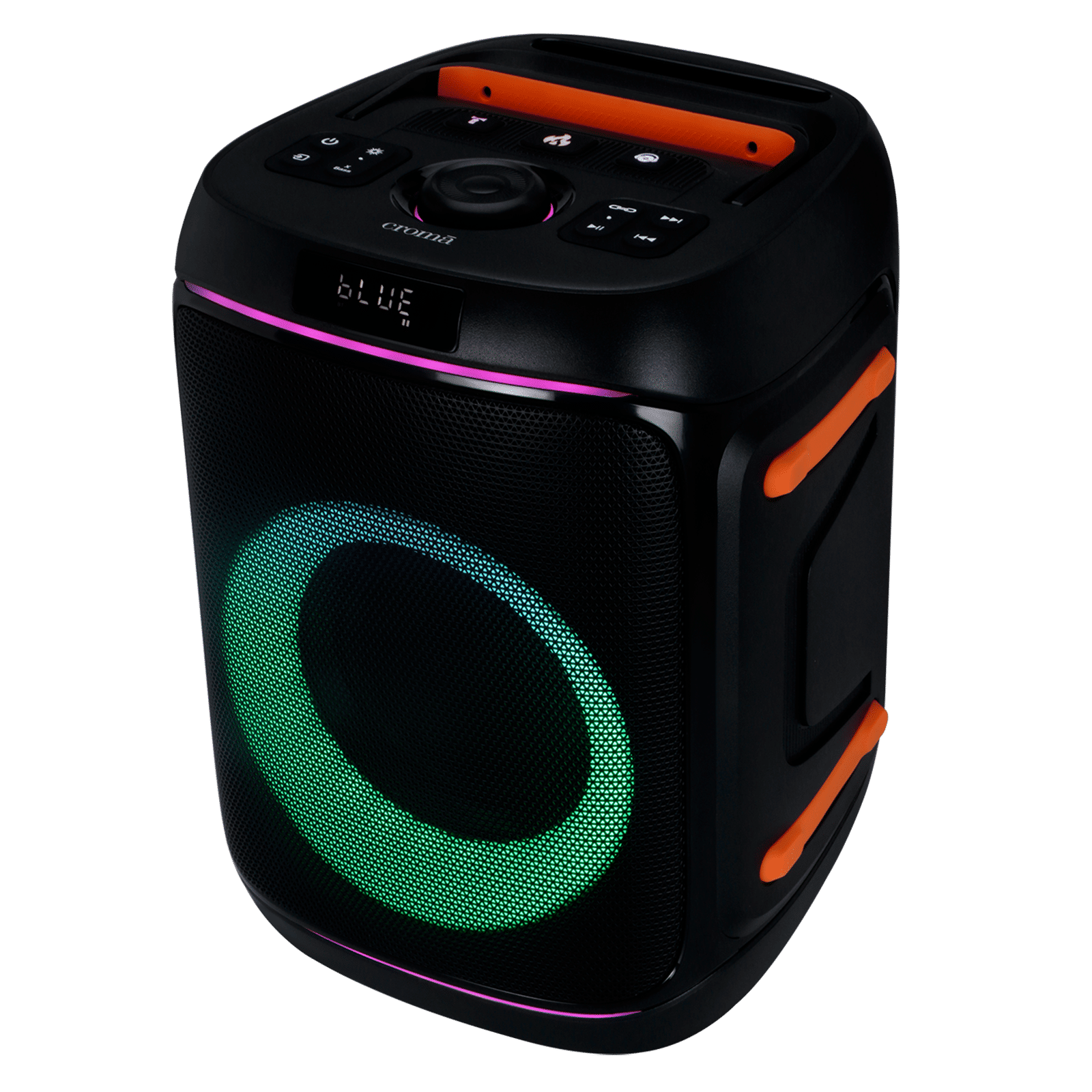 Croma 100W Bluetooth Party Speaker with Mic (AI Sound Boost, 2.1 Channel, Black)_13