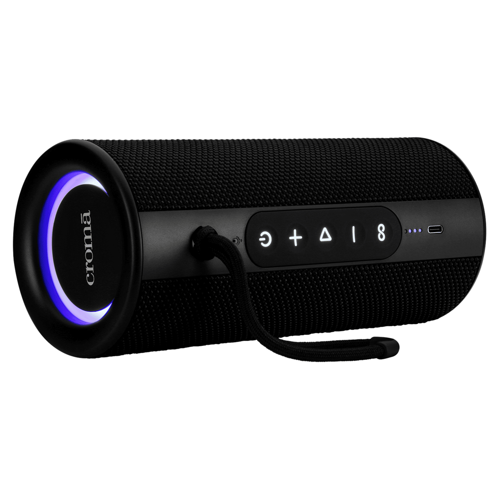 Croma 20W Portable Bluetooth Speaker (IPX6 Water Resistant, TWS Function, Stereo Channel, Black) Croma 20W Portable Bluetooth Speaker (IPX6 Water Resistant, TWS Function, Stereo Channel, Black)_1