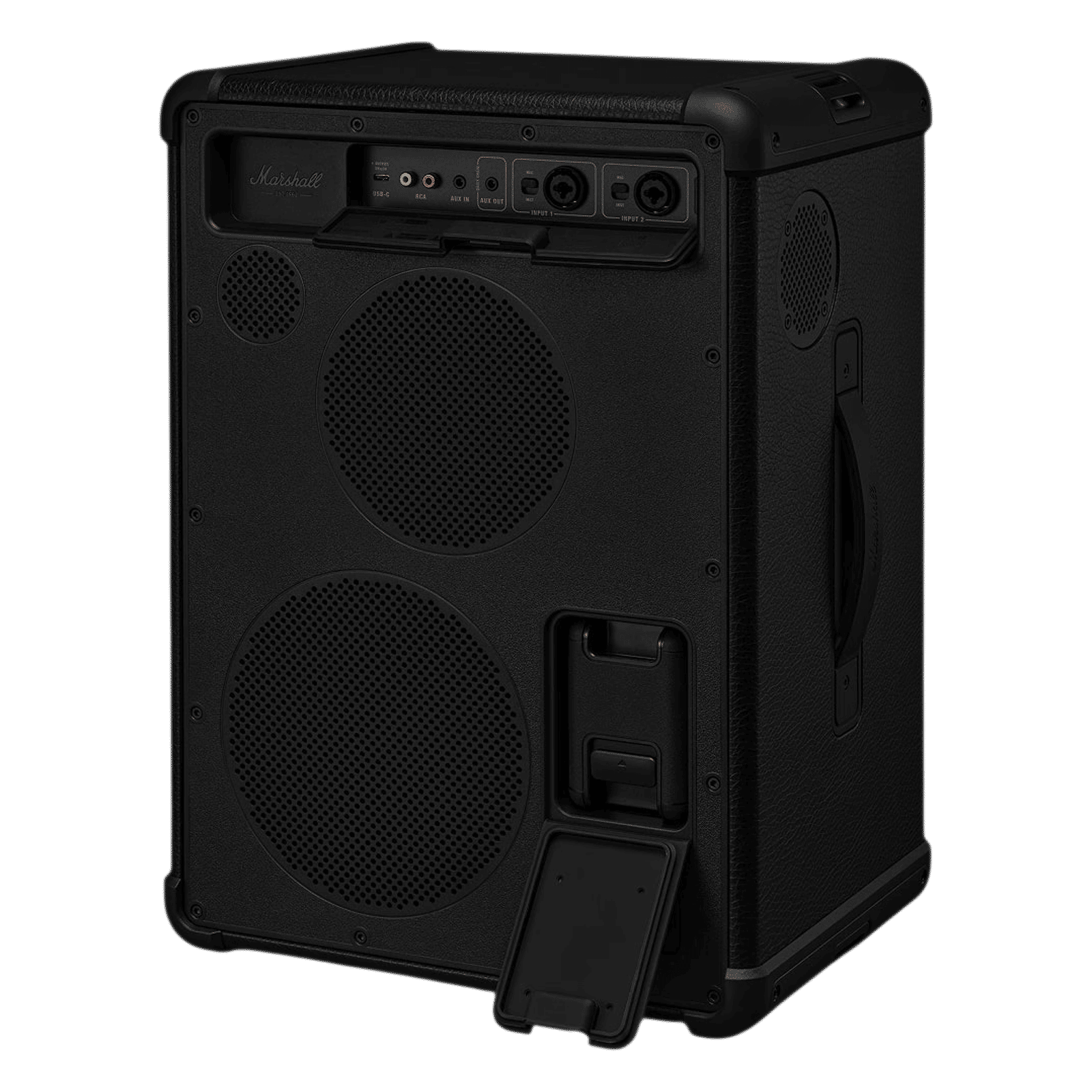 Marshall Bromley 450 400W Bluetooth Party Speaker (True Stereophonic 360 Degree Sound, Stereo Channel, Black & Brass) Marshall Bromley 450 400W Bluetooth Party Speaker (True Stereophonic 360 Degree Sound, Stereo Channel, Black & Brass)_5