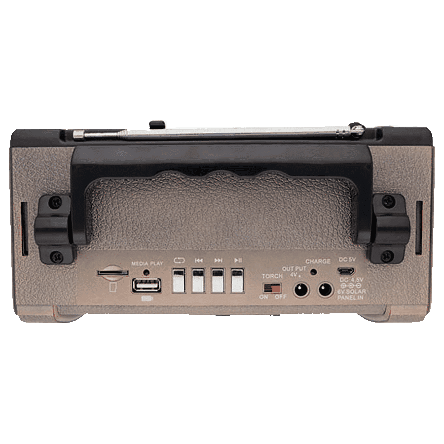 iGear Retro 8 Watts Radio Player (Bluetooth, iG-1111, Brown)_5