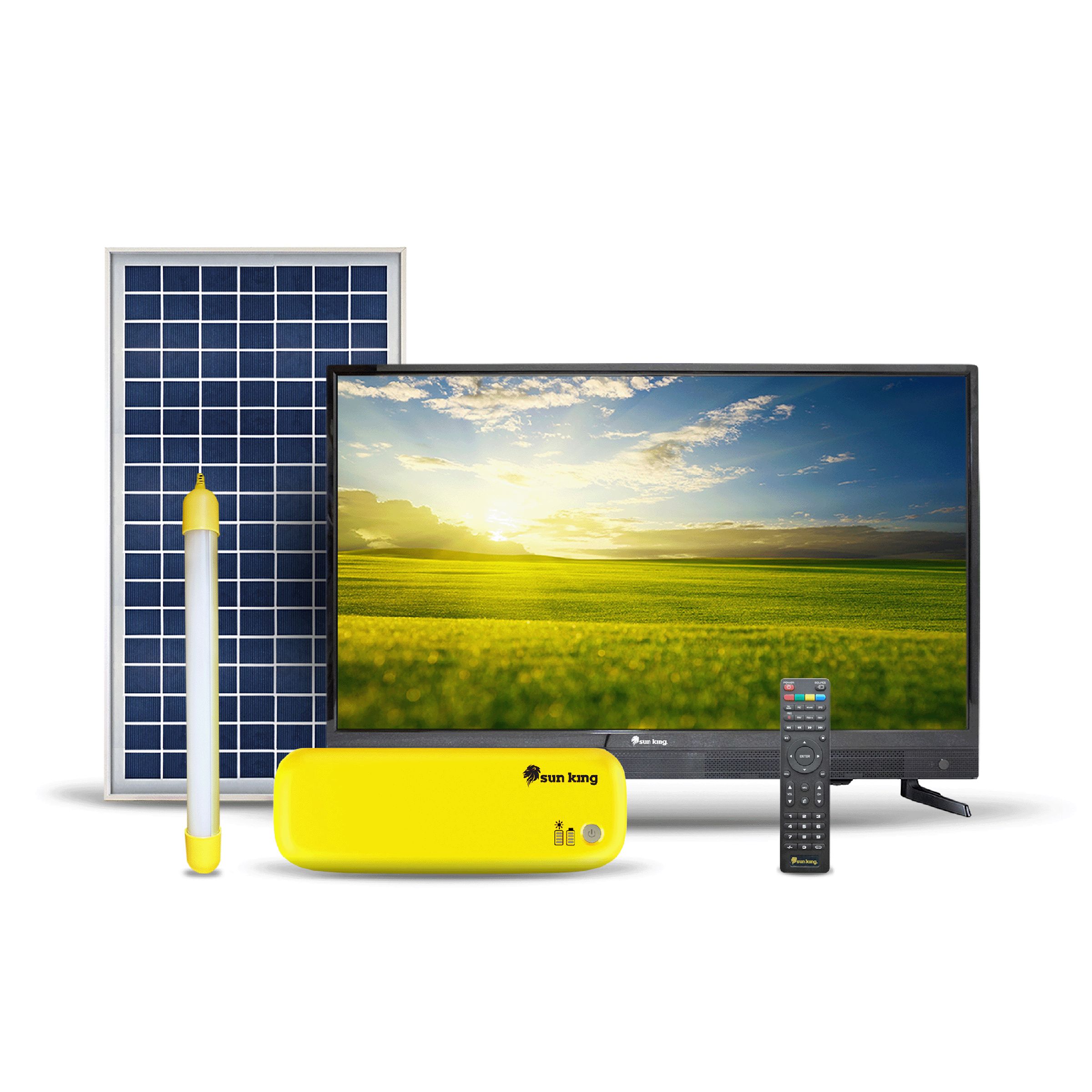 sun king Home 250 81 cm (32 inch) HD Ready LED TV with Solar Powered Control Unit and Tubelight sun king Home 250 81 cm (32 inch) HD Ready LED TV with Solar Powered Control Unit and Tubelight_1