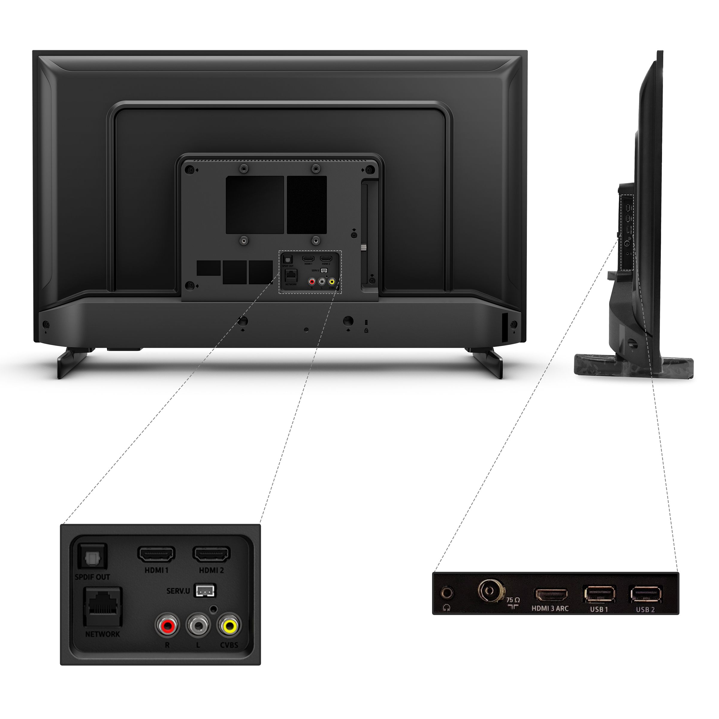 PHILIPS 6800 Series 80 cm (32 inch) HD Ready LED Smart SAPHI TV with Vivid Picture Mode (2021 model) PHILIPS 6800 Series 80 cm (32 inch) HD Ready LED Smart SAPHI TV with Vivid Picture Mode (2021 model)_4