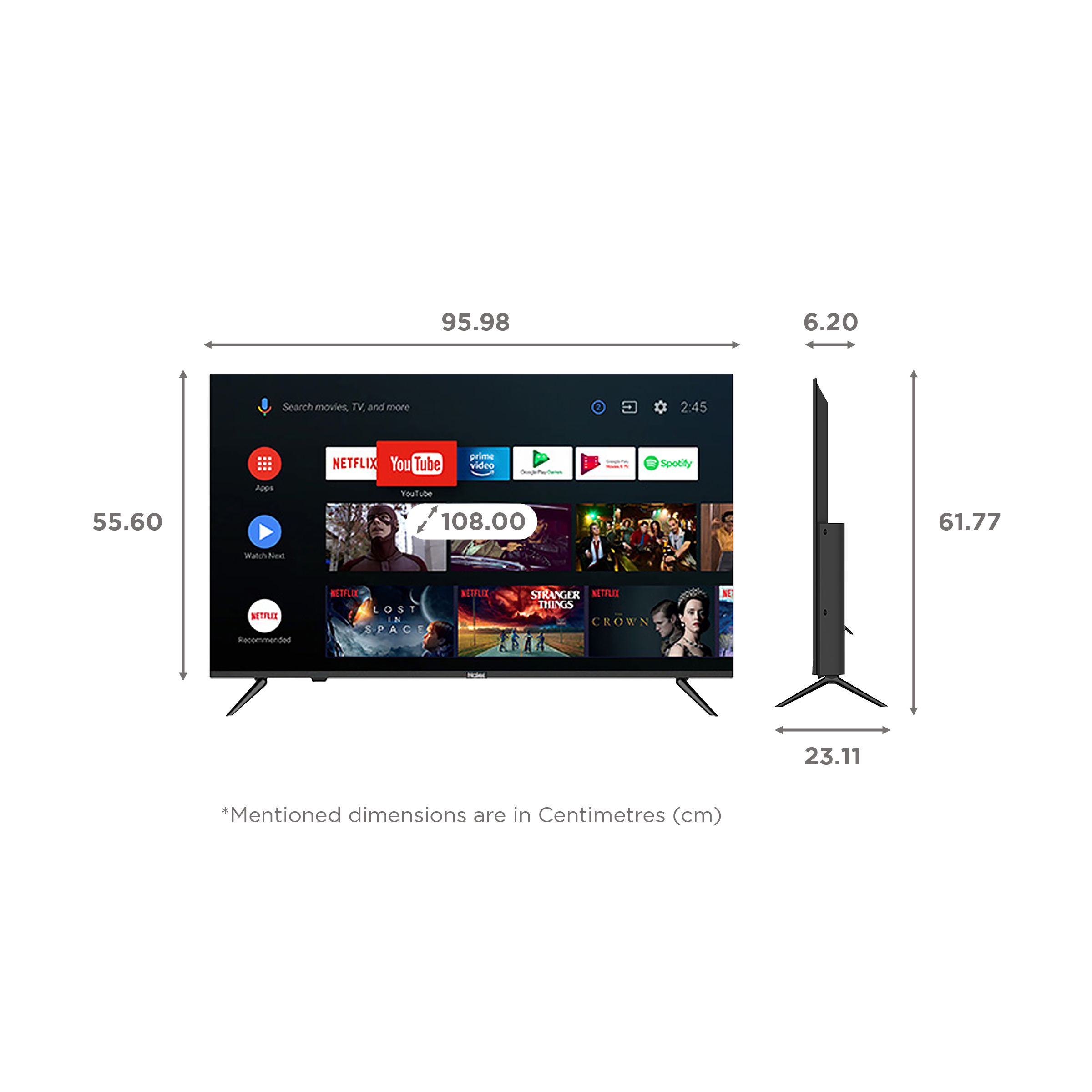 Haier K6600 Series 109 cm (43 inch) 4K Ultra HD LED Android TV with Google Assistant (2020 model)_2