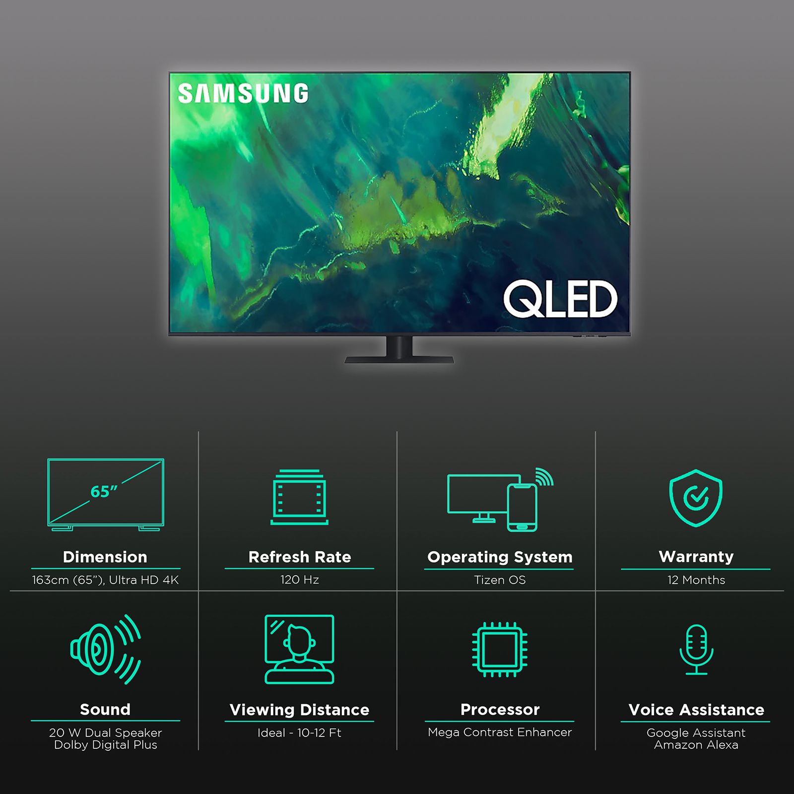 SAMSUNG Series 7 165 cm (65 inch) QLED 4K Ultra HD Tizen TV with Alexa Compatibility SAMSUNG Series 7 165 cm (65 inch) QLED 4K Ultra HD Tizen TV with Alexa Compatibility_2